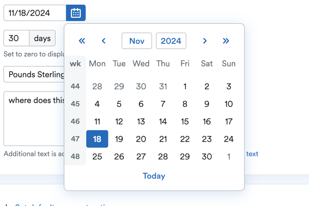 Modernising and speeding up date selection