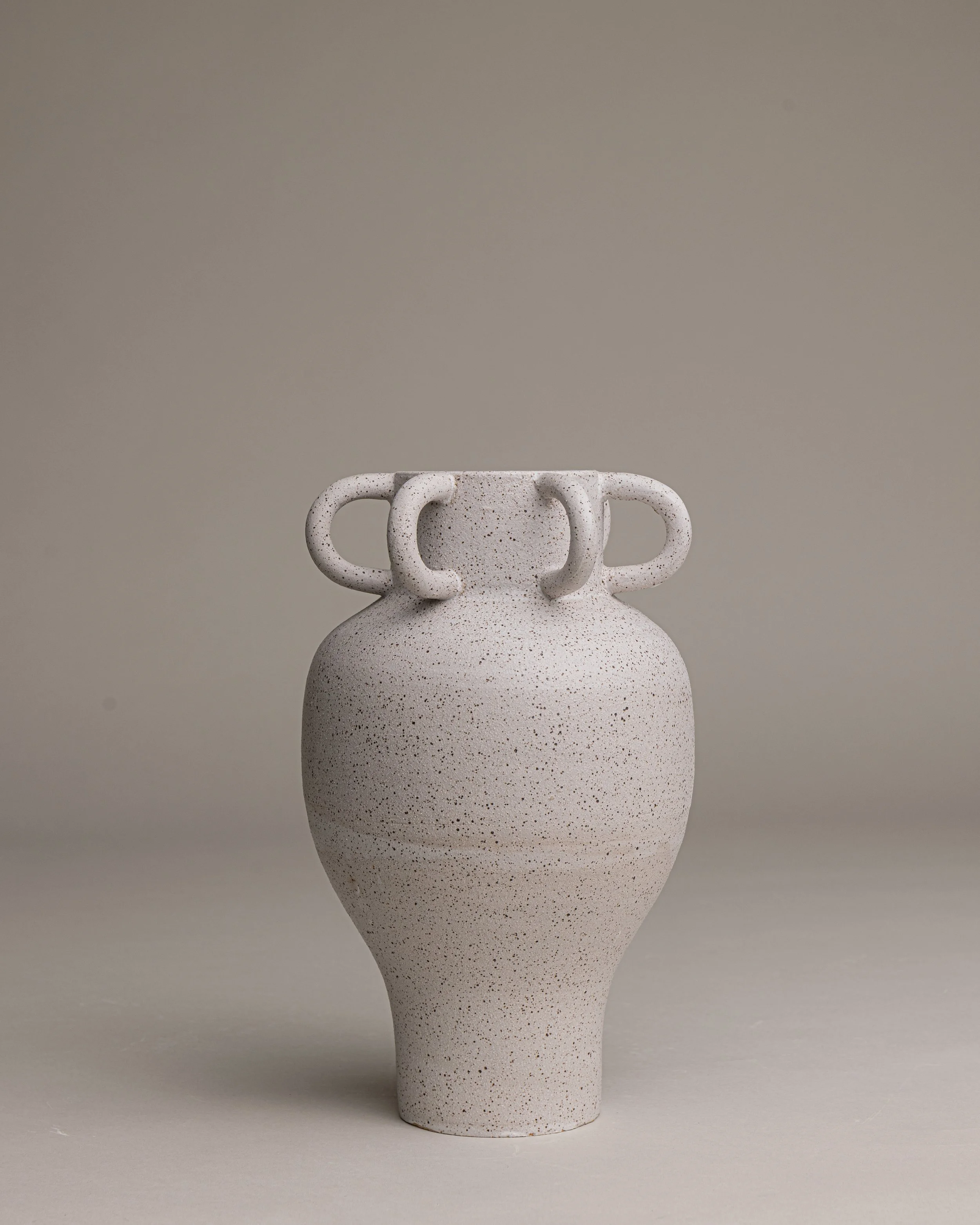 02. 
 medium 6 handle vase  
$70 