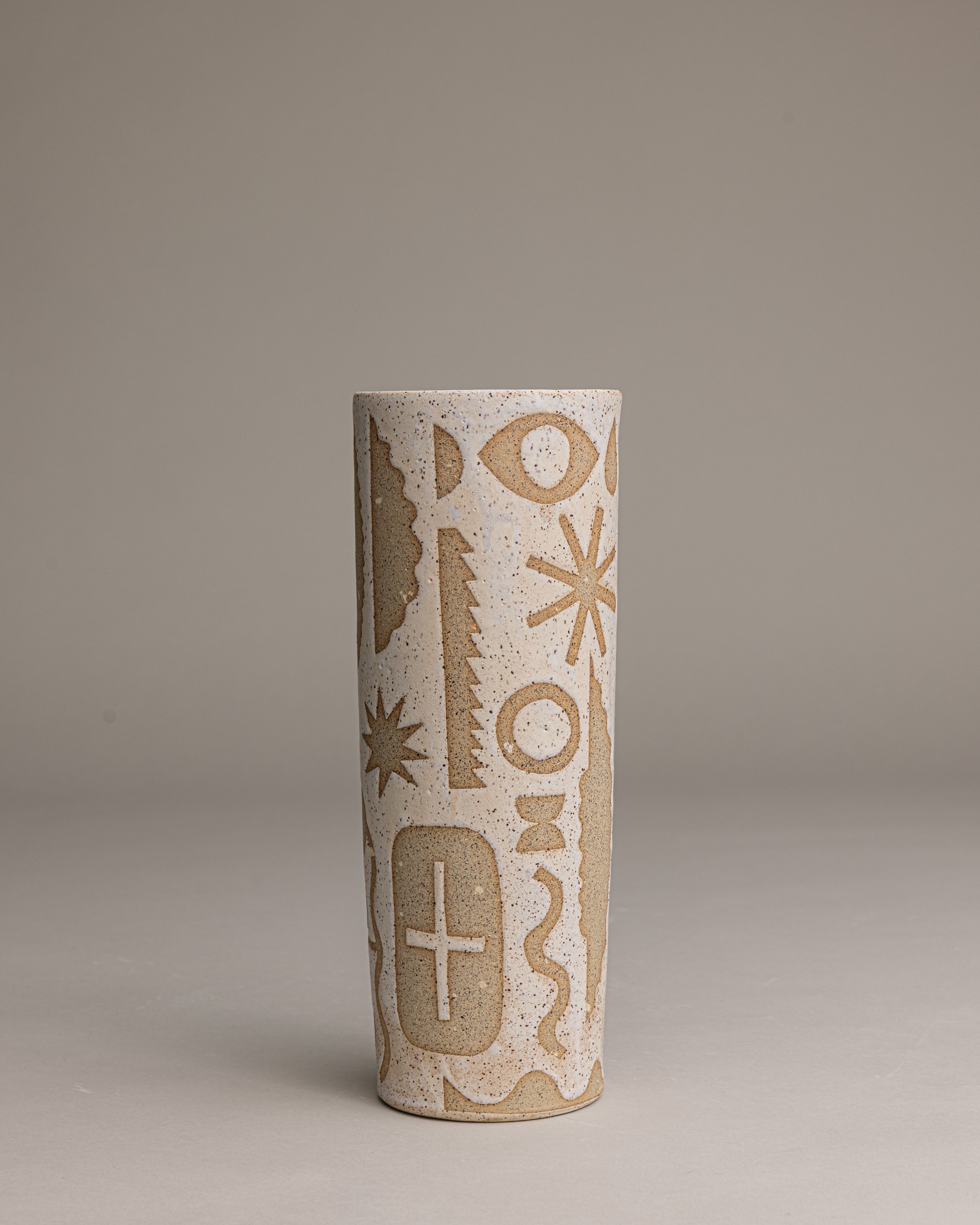 07. 
 medium pictograph vase  
$ 