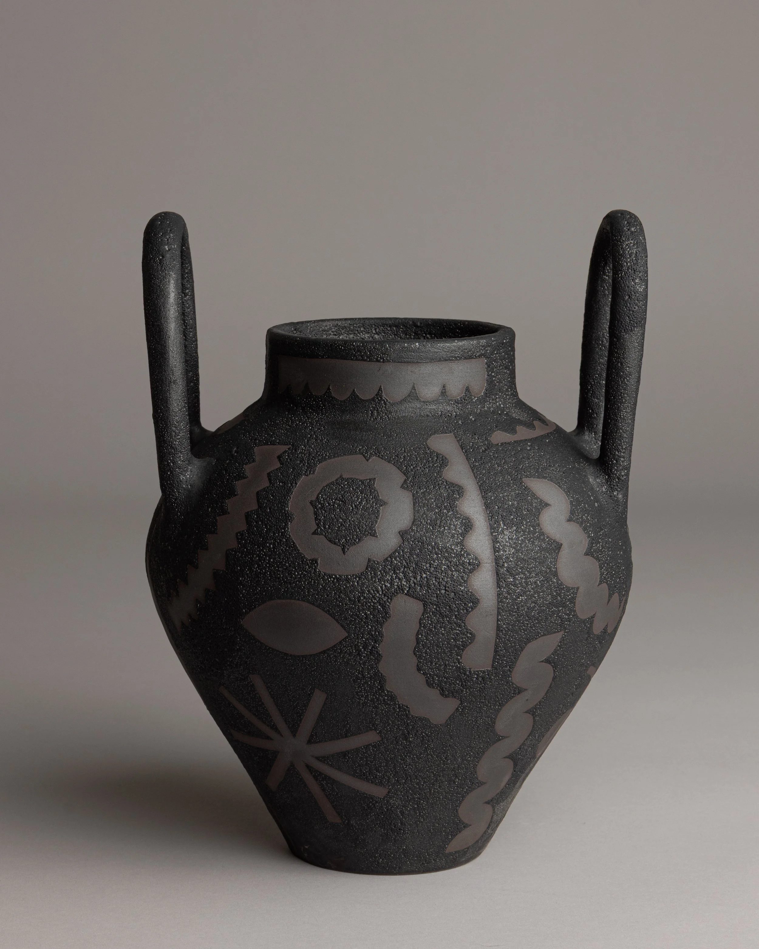 17. 
 large pictograph vase  
$60 