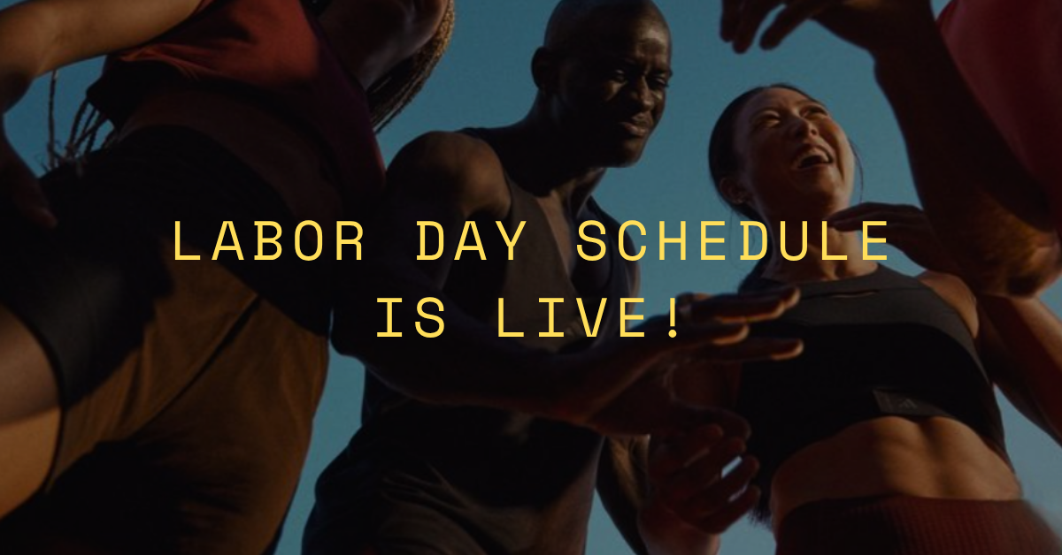 Labor day schedule is live