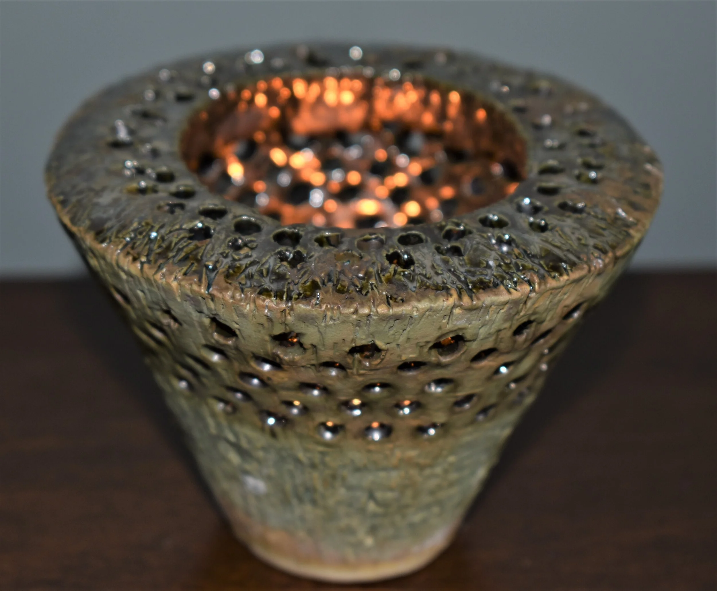 Custom Wheel Thrown Votive Candle Holder — Portlandia Pottery