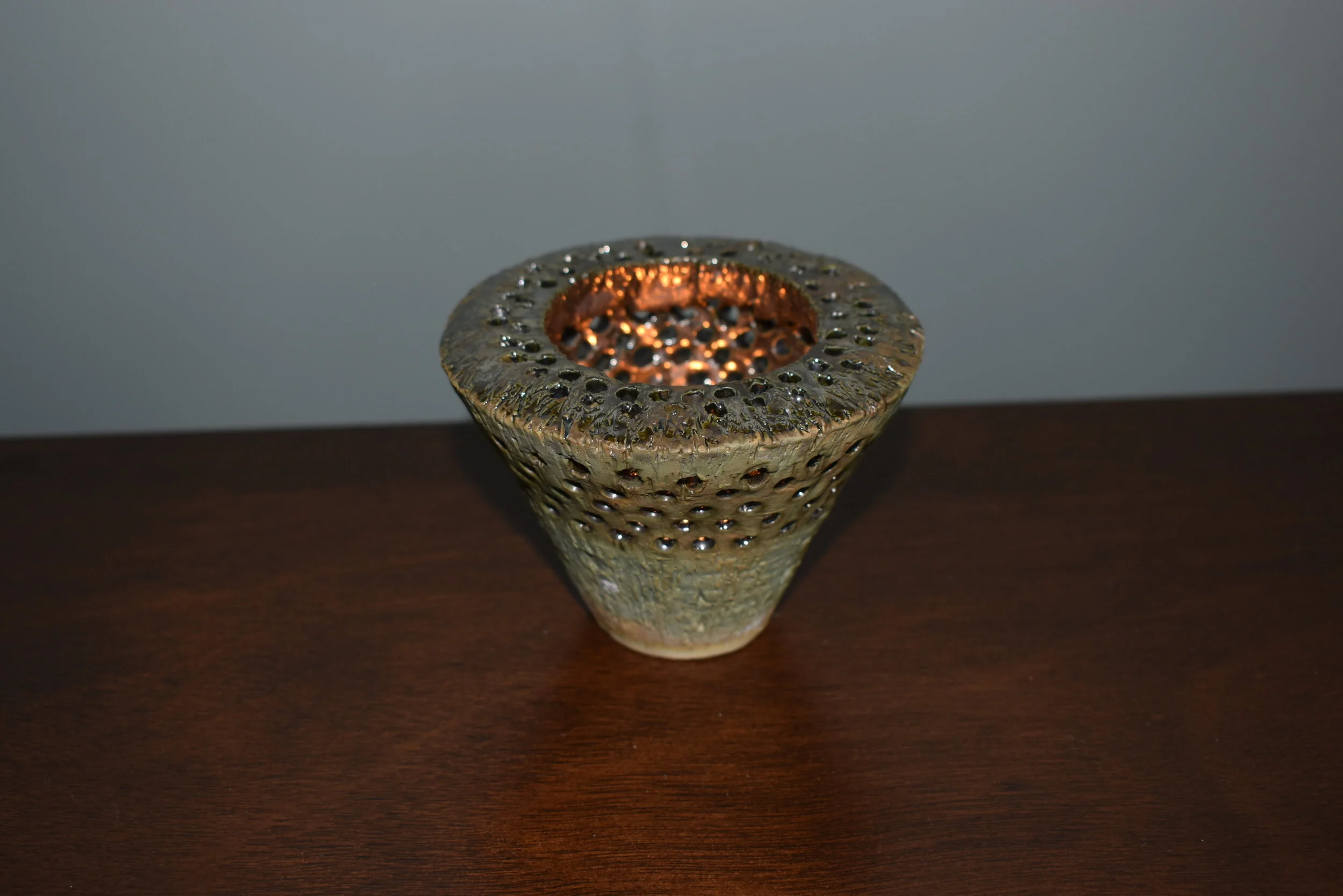 Custom Wheel Thrown Votive Candle Holder — Portlandia Pottery