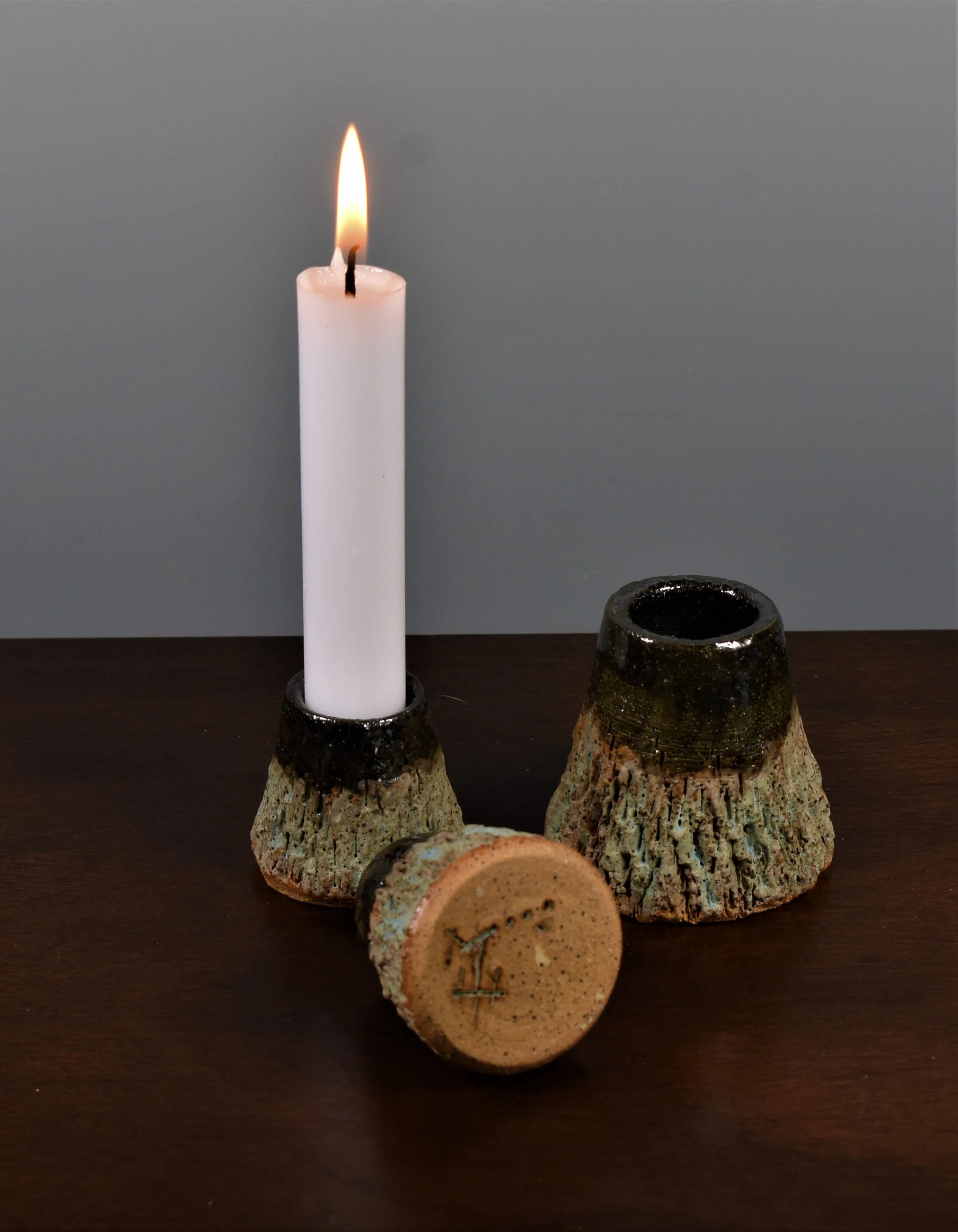 Candle Holders Wheel Thrown (Set of 3) — Portlandia Pottery
