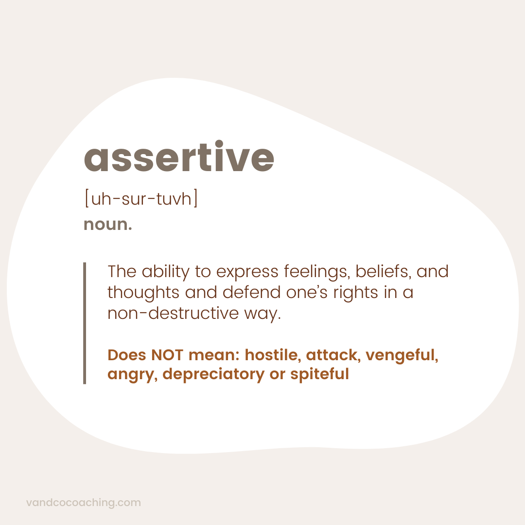 Assertive Doesn't Mean Being an 🍑ss — V & CO Coaching
