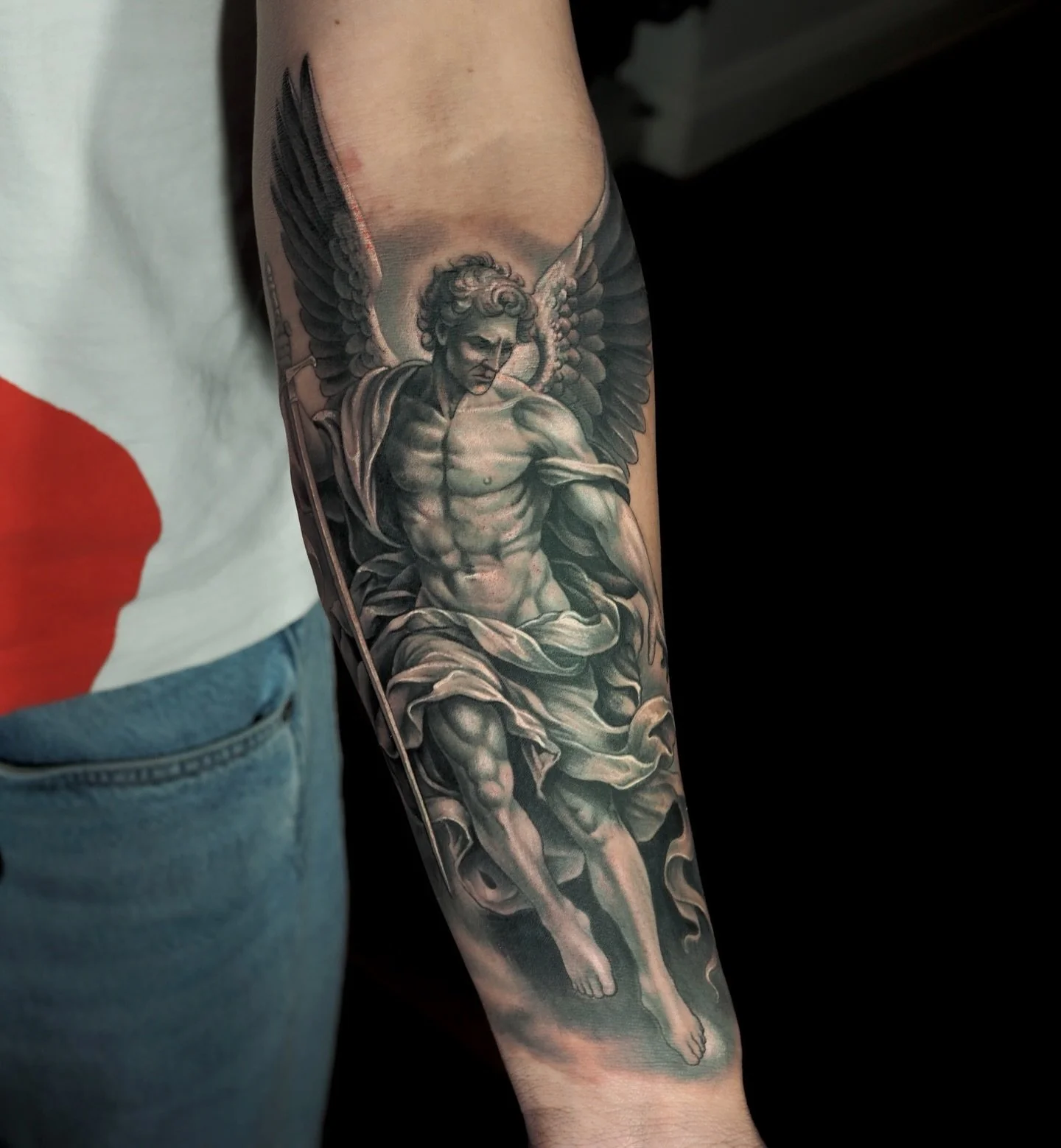 Did this bad boy yesterday, looking forward to the next session to add more on the other side of the forearm.