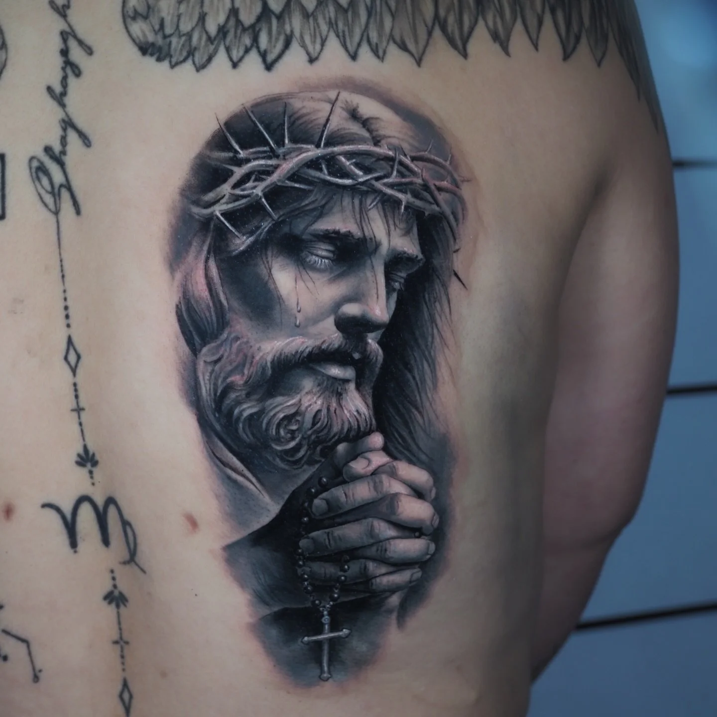 Portrait of Jesus I did last week. Love doing one off portraits!