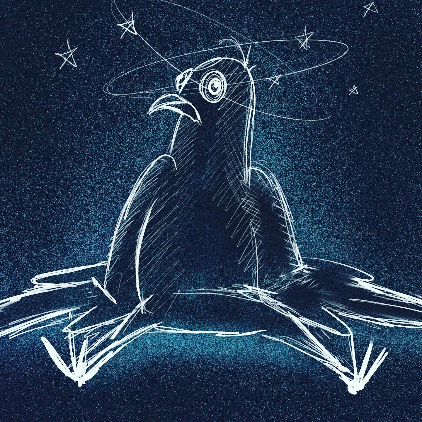 Inktober / Day 19 / Dizzy
.
.
A pigeon... who never saw that glass door coming.
.
.
#inktober #inktober2020 #inktober52 #inktoberdizzy #inktober2020dizzy