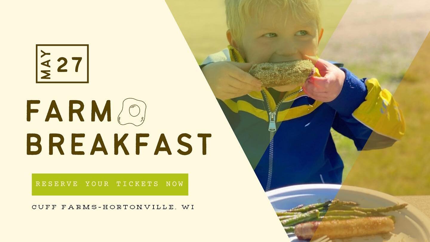 Our breakfast is on again! Grab a ticket and we hope to see you out here for a farm-raised breakfast on the farm! 

Link in bio for more info and to purchase. Must have a ticket to come