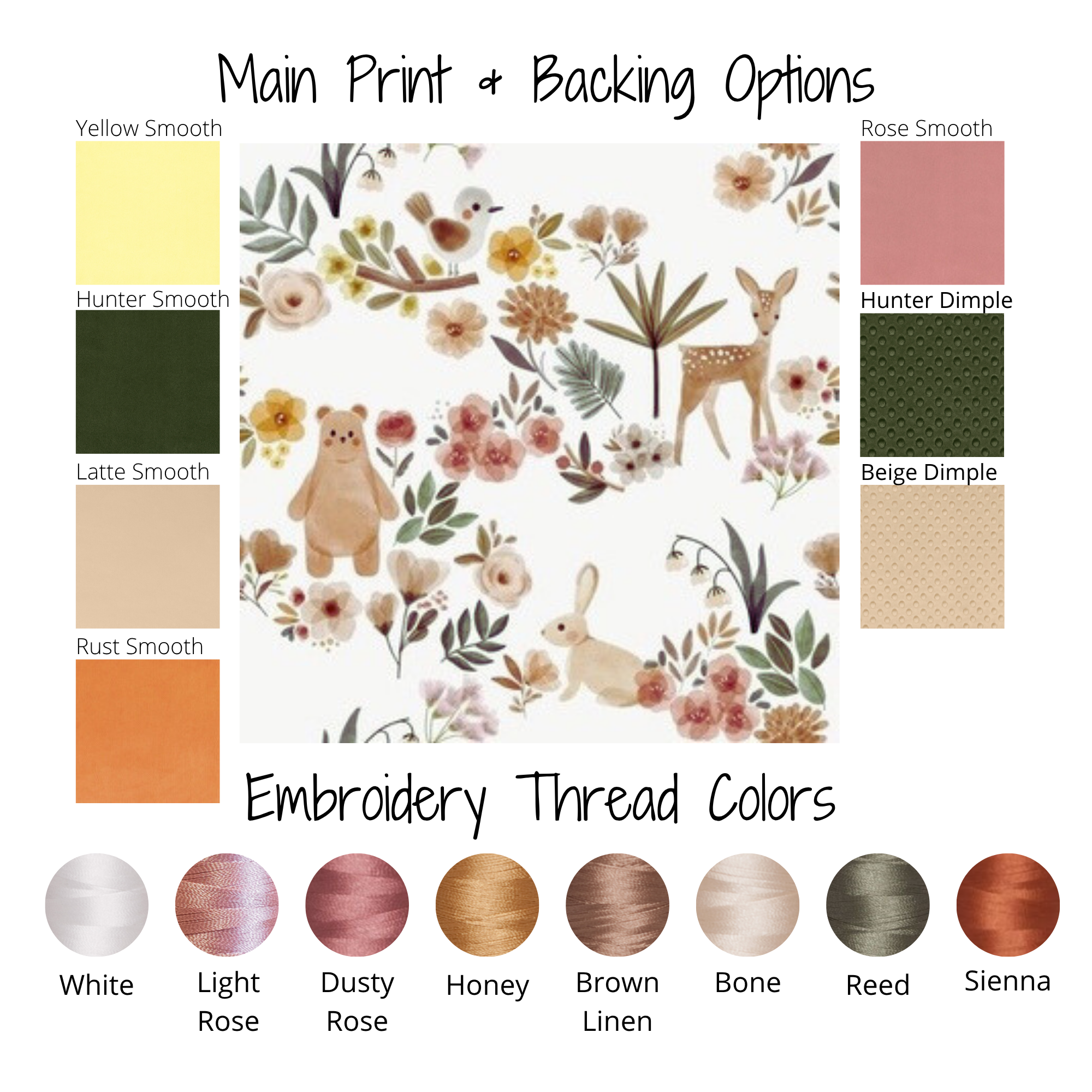 Minky Solids and Embroidery Thread Colors - Woodland Party.png