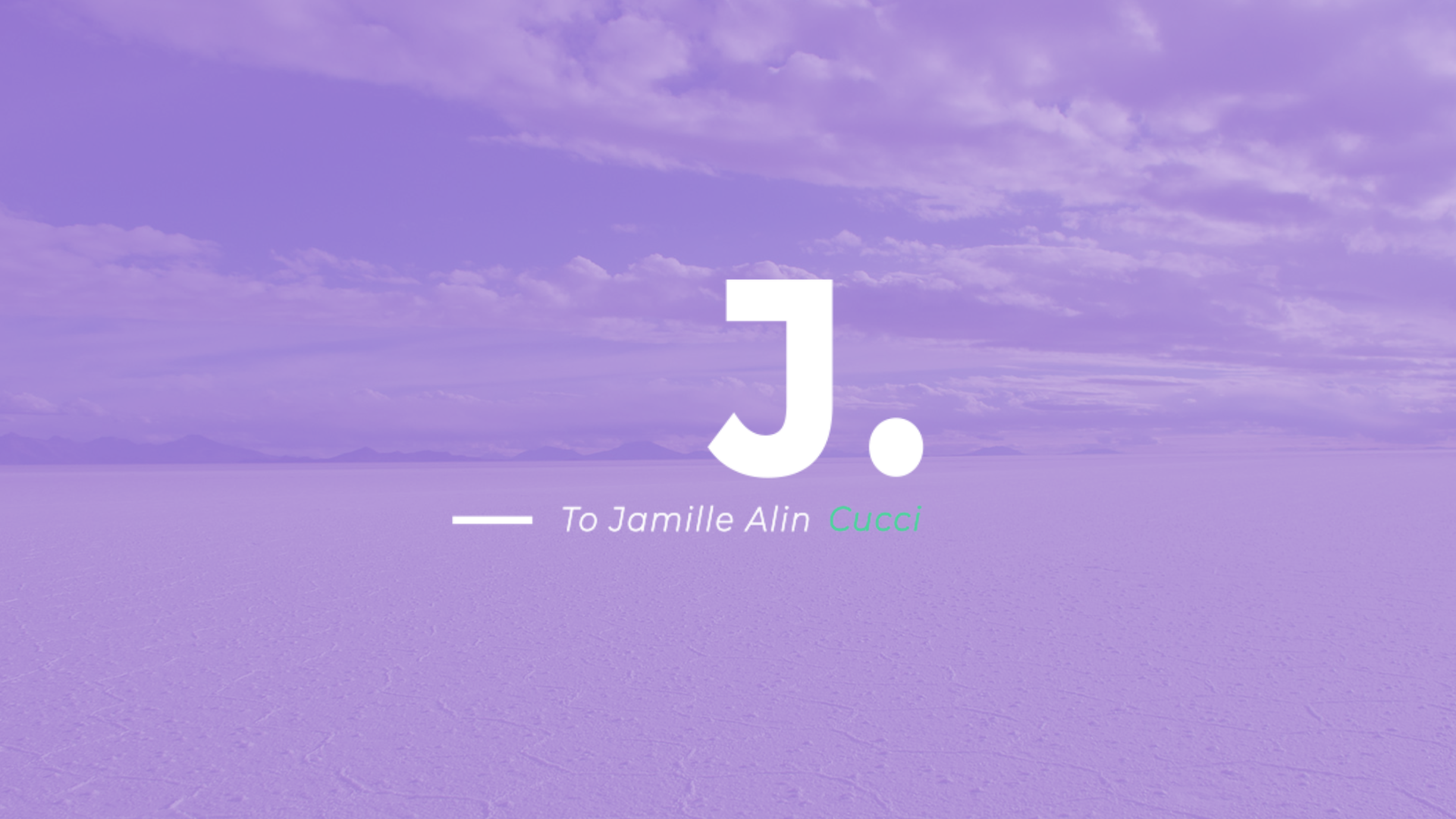 J... to Jamille Alin Cucci