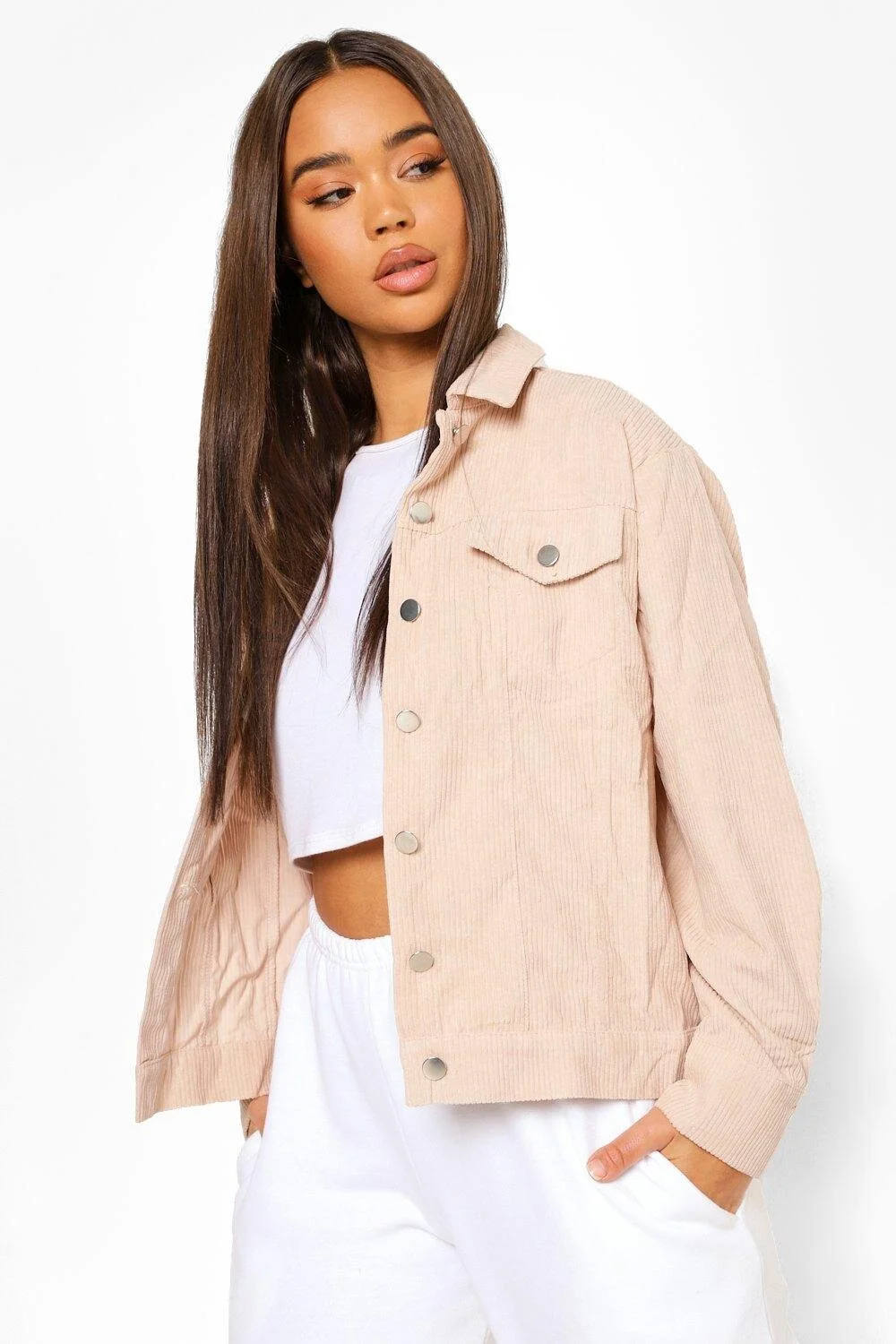 Boohoo Oversized Cord Jacket