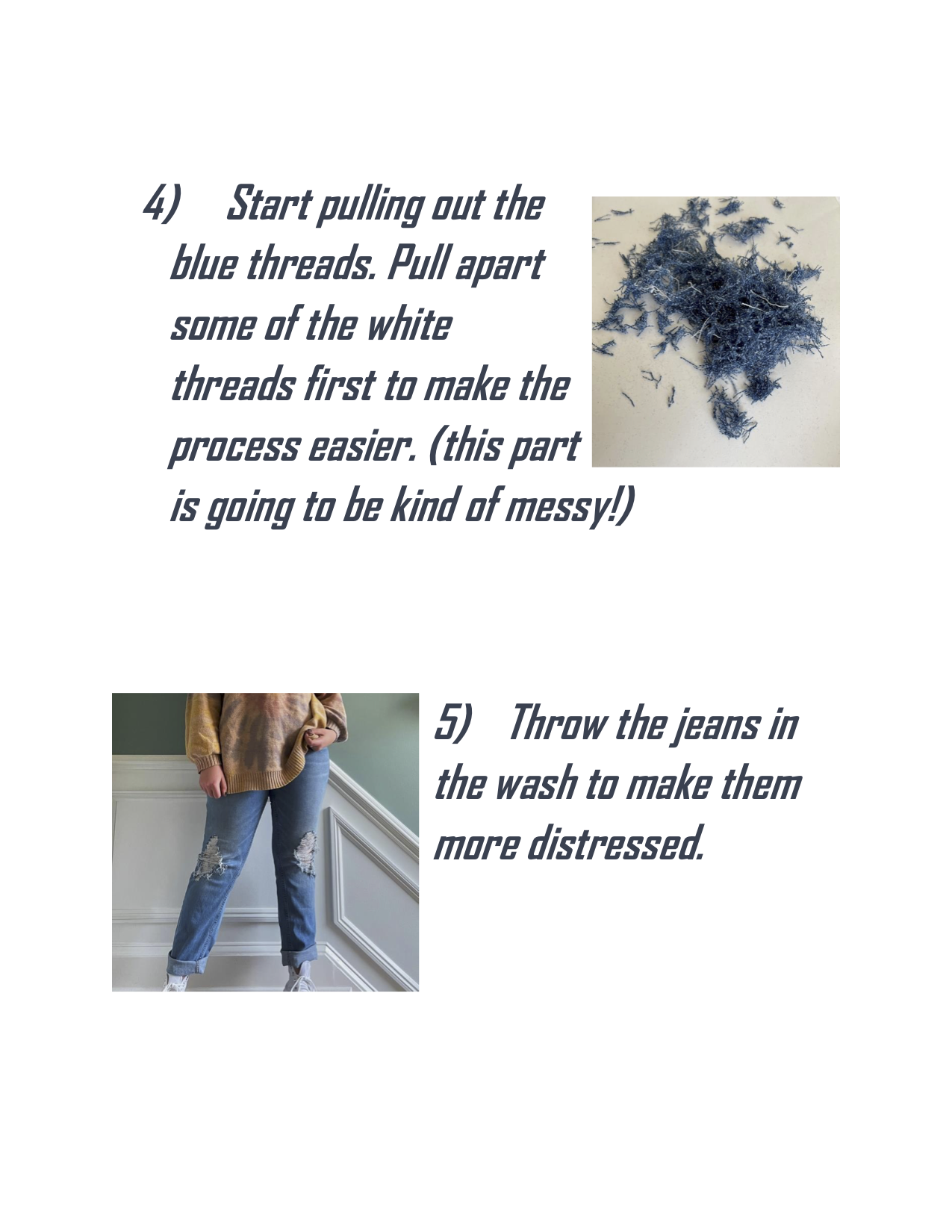 How To Distress Jeans — Somers Style
