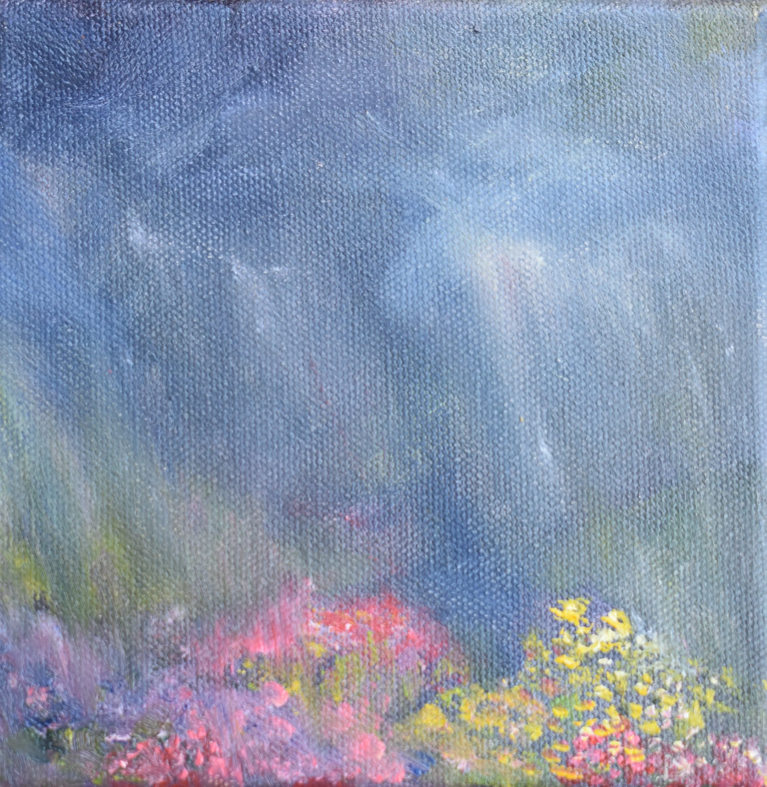 Storm in a Garden-Original Oil Painting