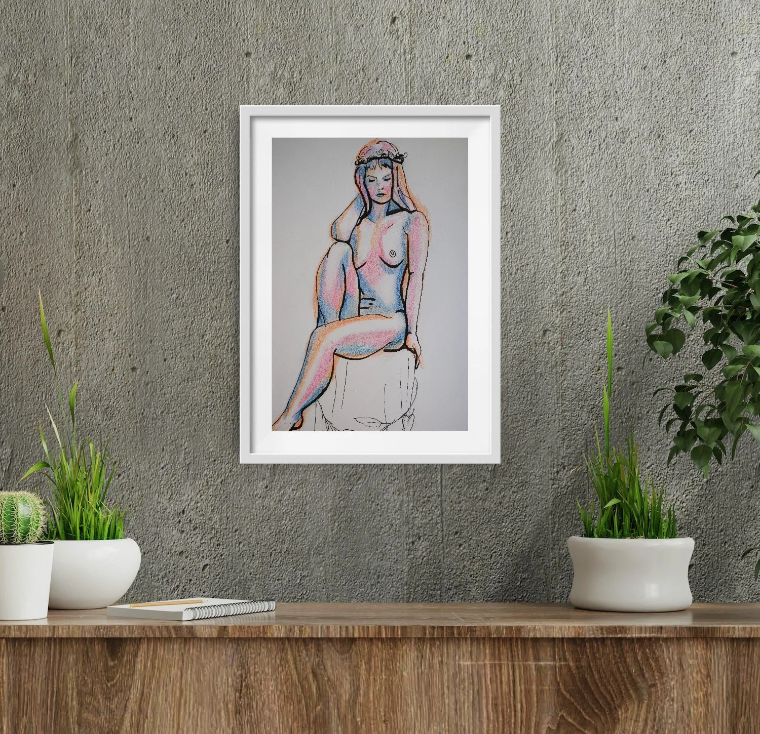 Her drawing in situ.jpg