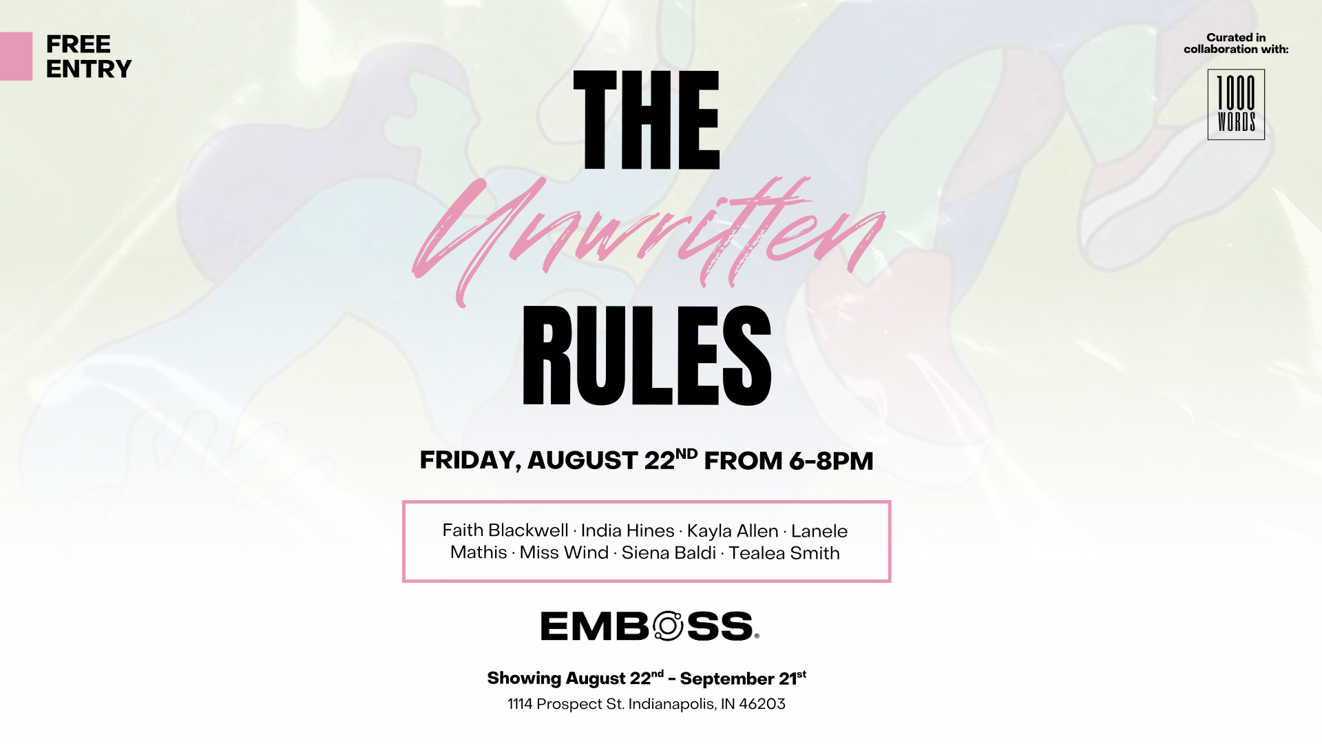 The Unwritten Rules Exhibition | Opening Reception (FREE & OPEN TO ALL!)