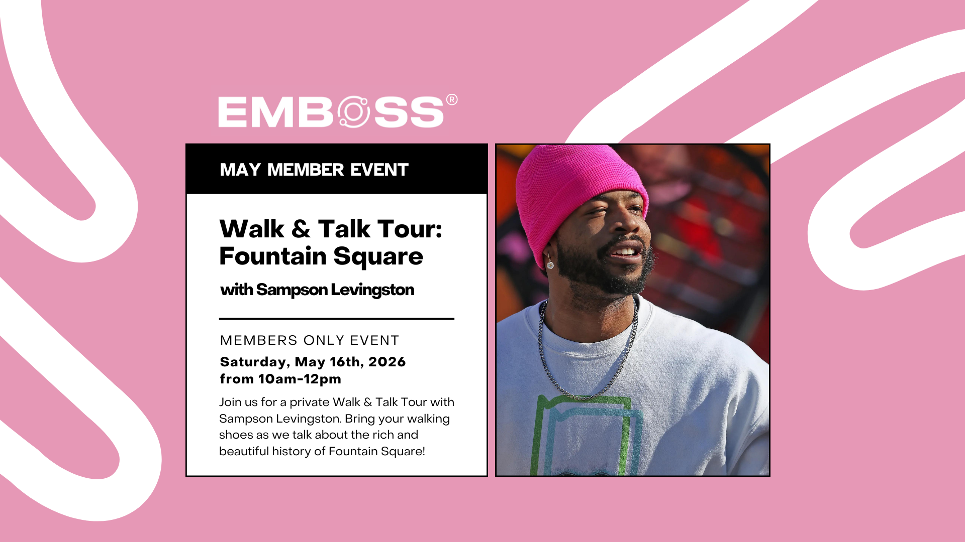May Member Outing: Walk &amp; Talk Tour with Sampson Levingston (Fountain Square)