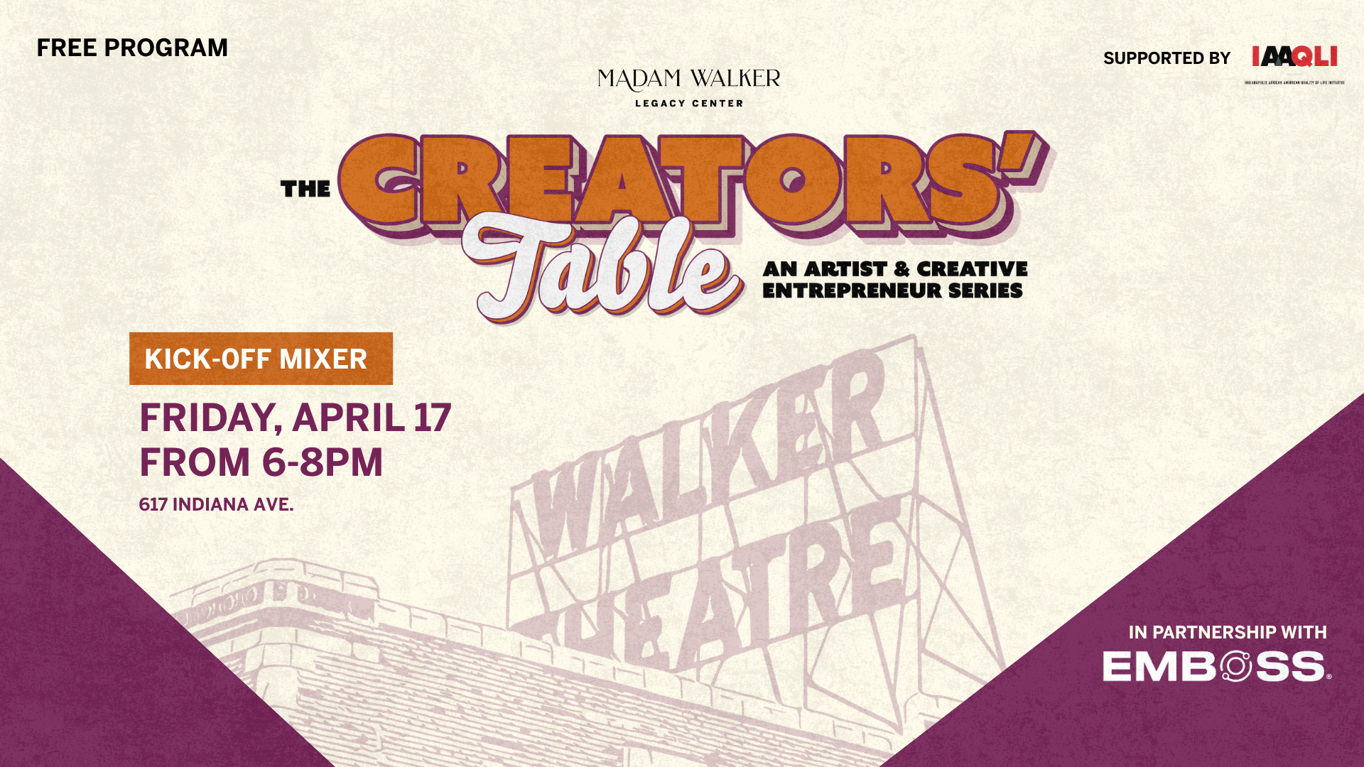 The Creators' Table: An Artist & Creative Entrepreneur Series