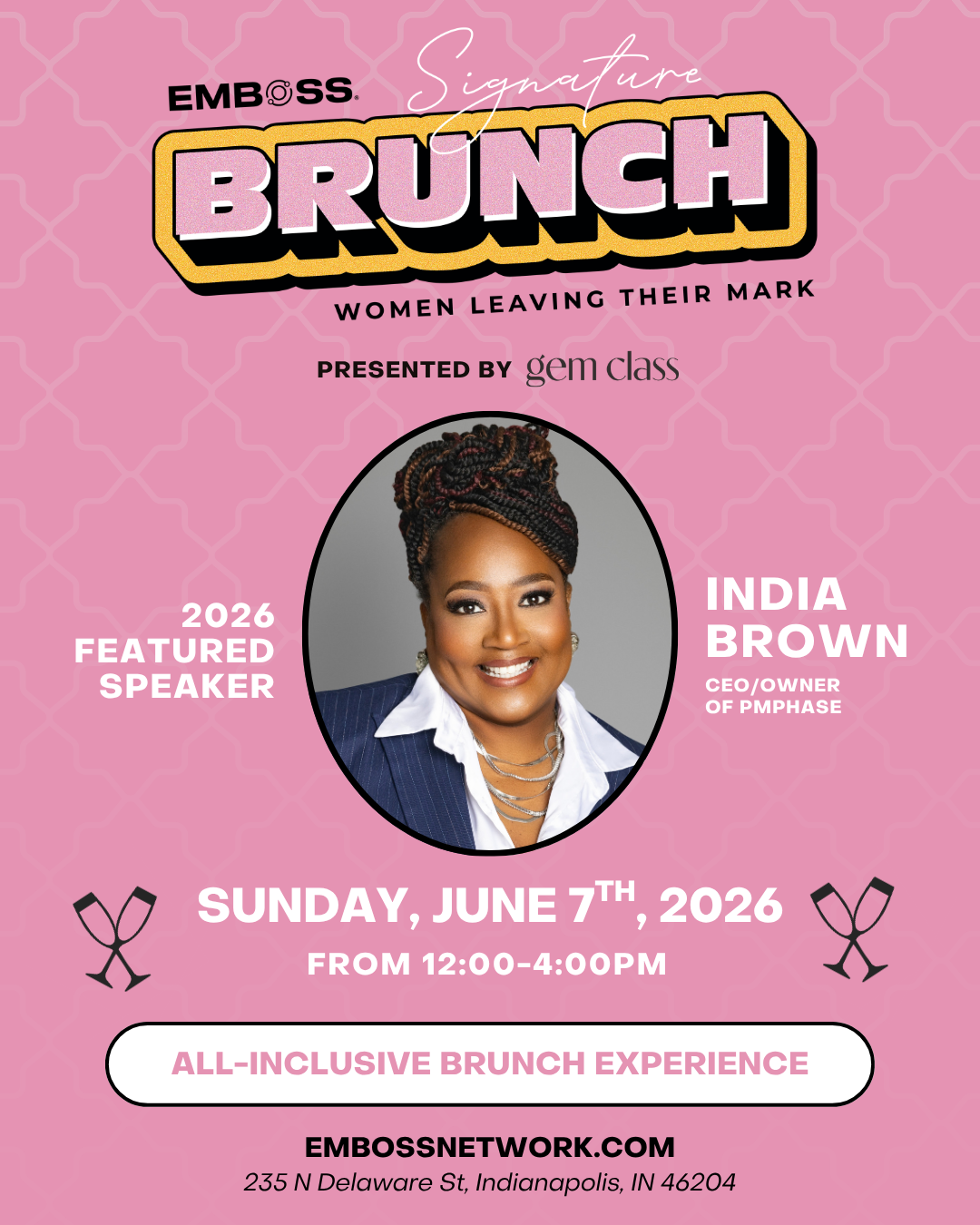 India Brown Joins EMBOSS Signature Brunch as 2026 Featured Speaker