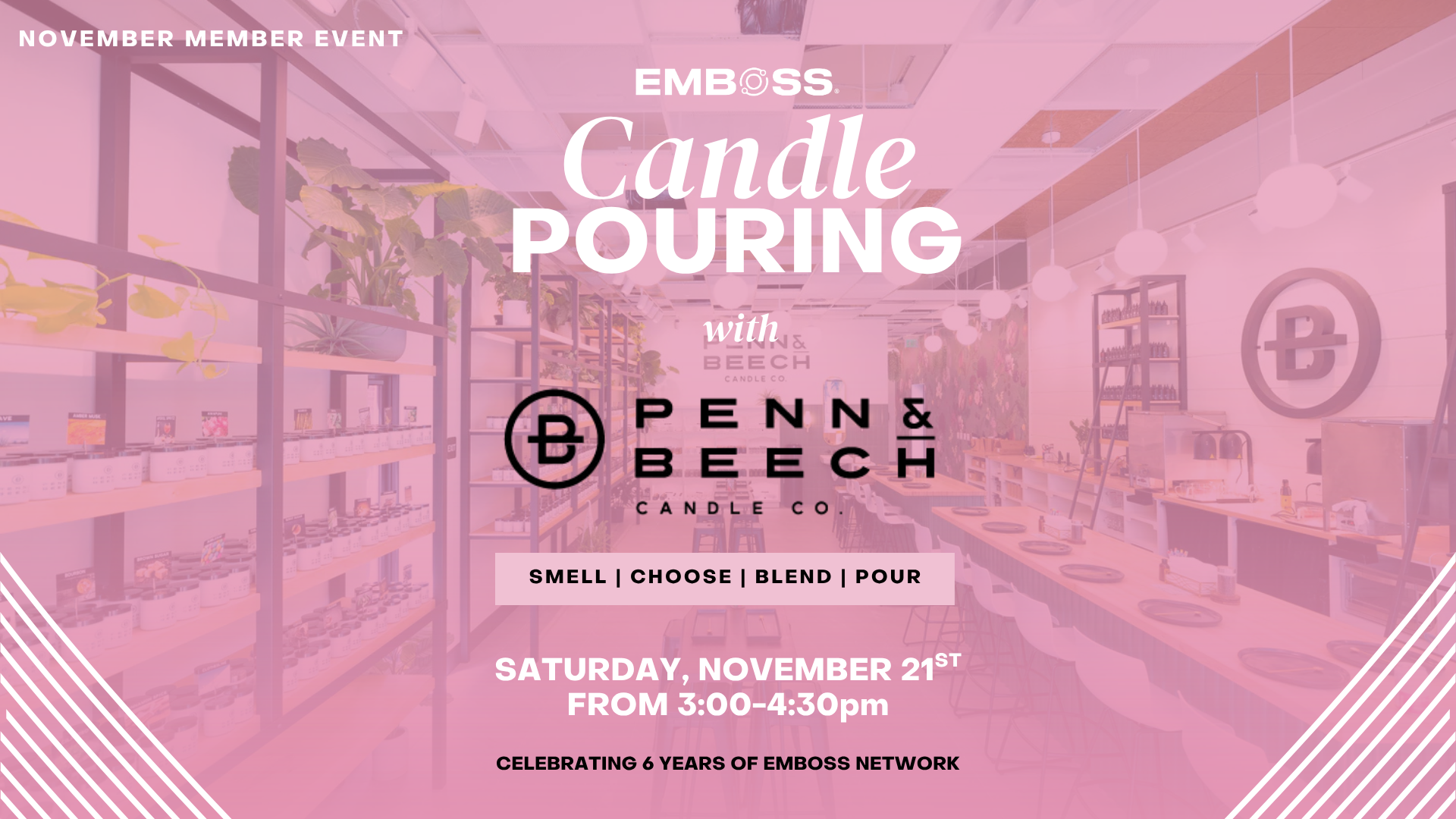 November Member Event | Candle Pouring at Penn &amp; Beech