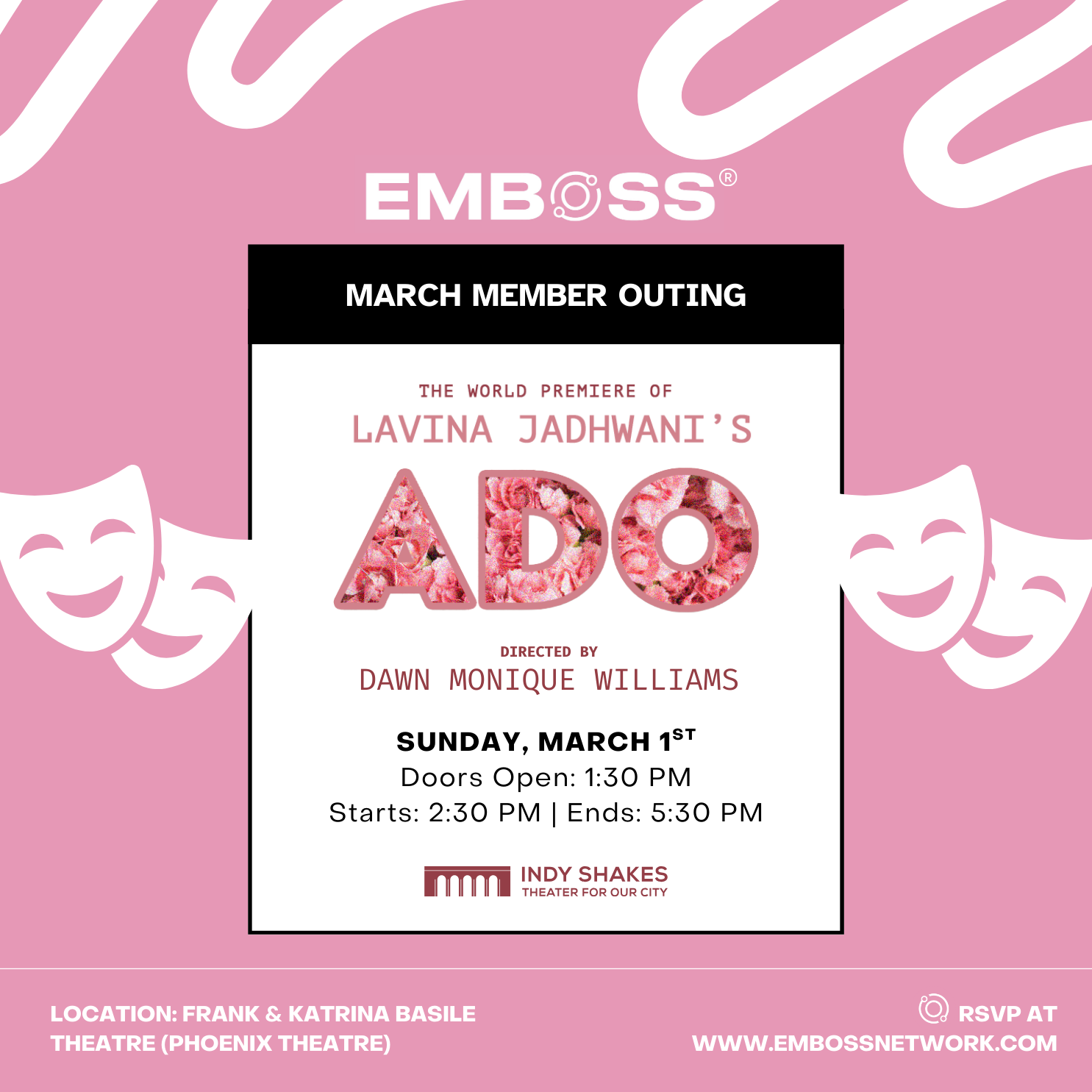 EMBOSS March Member Outing | A Day at the Theater: Featuring ADO