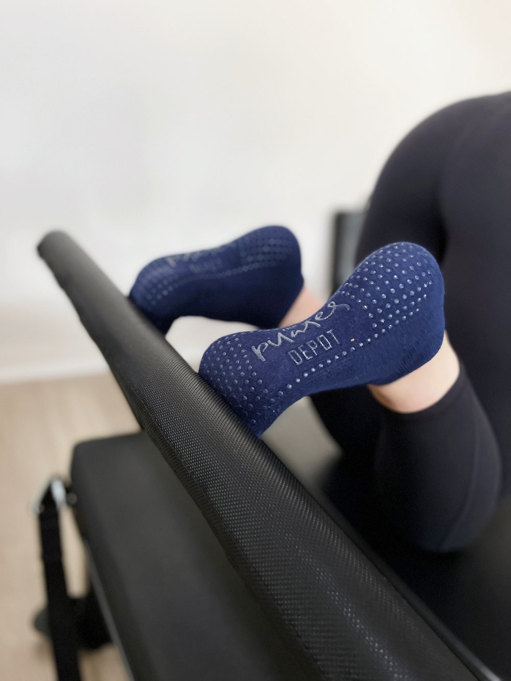 Classic Low Rise Grippys in Navy Blue — The Pilates Depot
