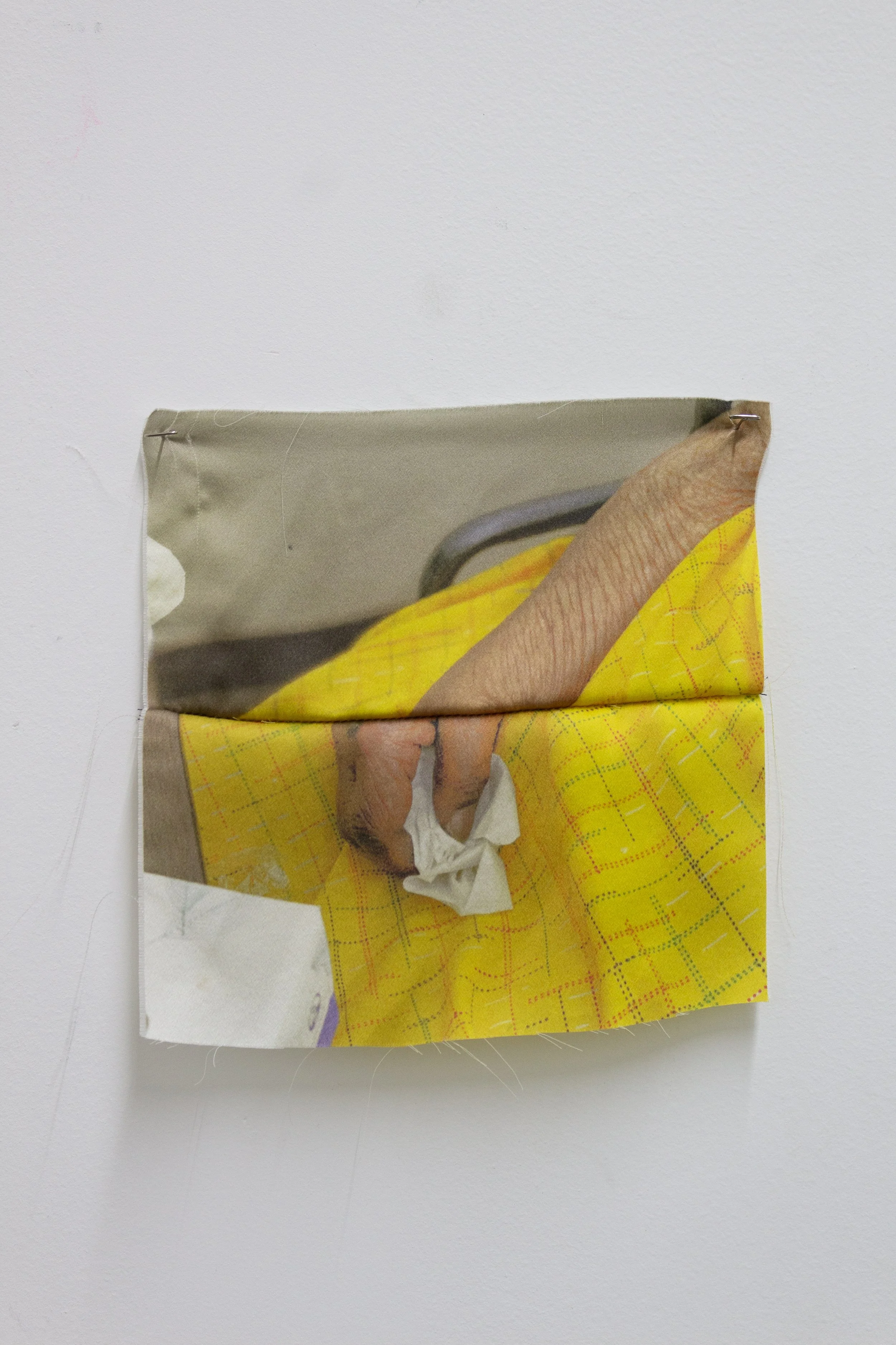 Ari Brielle, First Nursing Home Visit, 2022/2026, Pigment print on silk, 8h x 6w inches