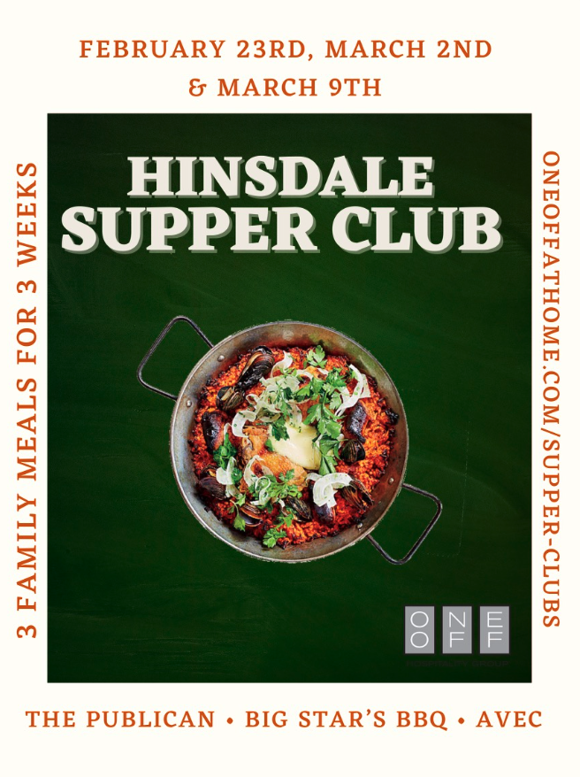 Hinsdale Supper Club - February & March Edition — One Off at Home