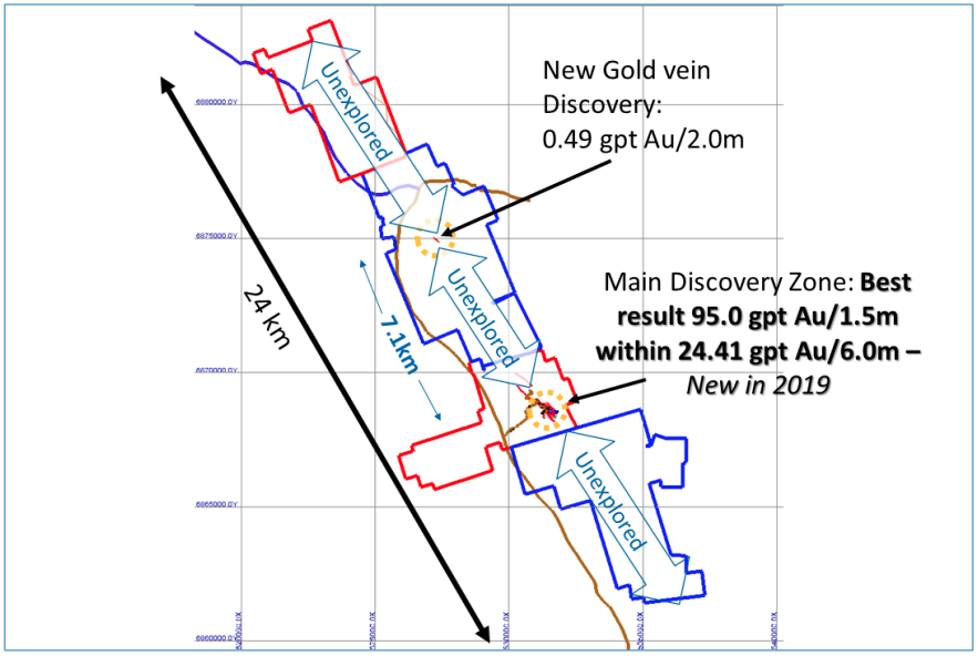 Figure 1 – New North Vein Discovery