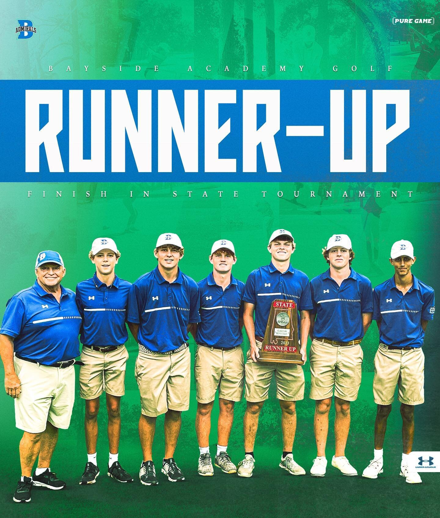 BAYSIDE ON TOP‼️🔥 Congratulations to your Admirals Boys Golf team on being State Runner-Up🏆⛳️

#BaysideAdmirals || #PureGameSports