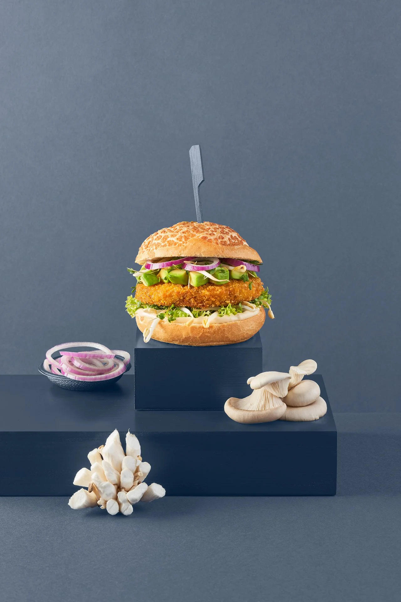 BeefyGreen oesterzwam burger krokant