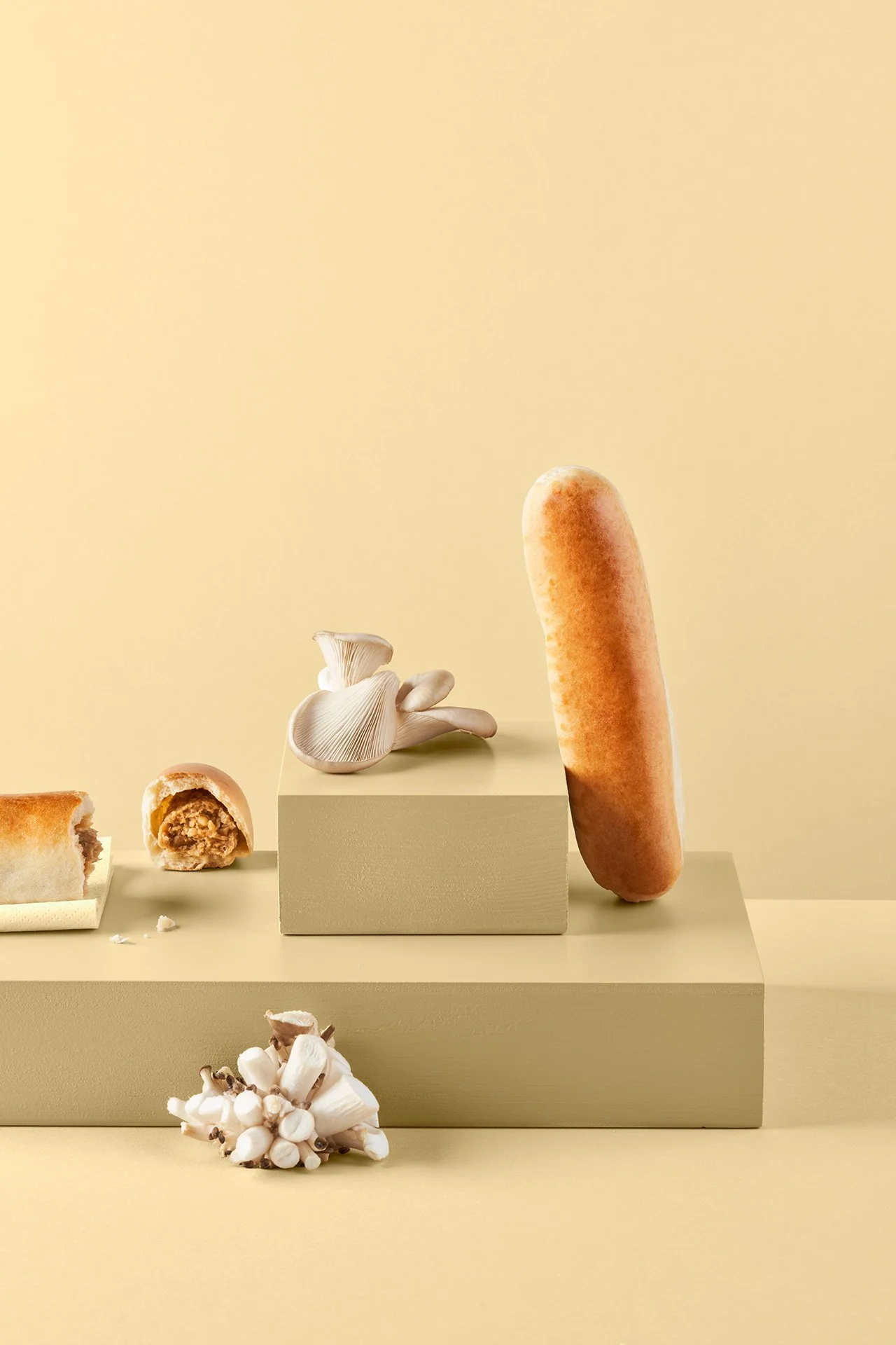 BeefyGreen oesterzwam worstenbroodje