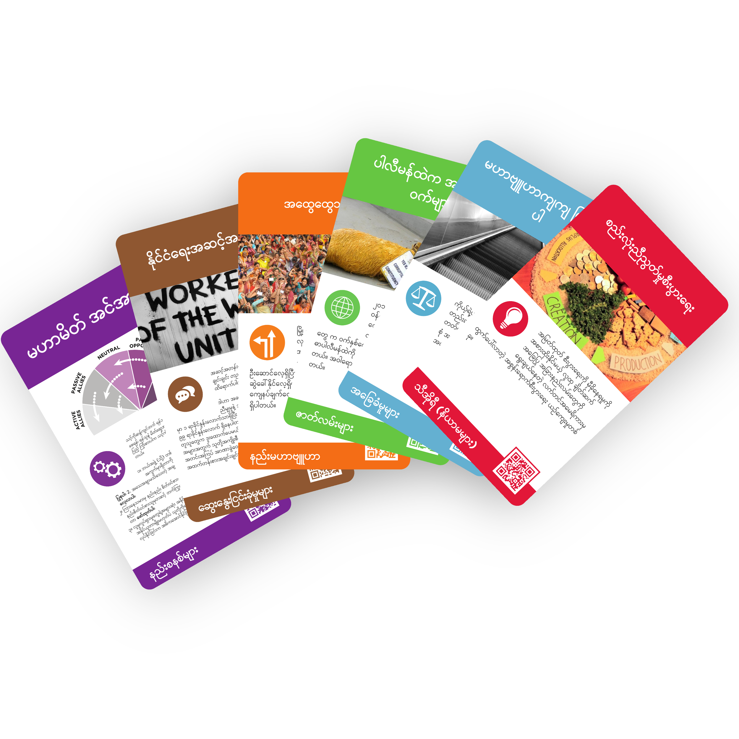 လှုပ်ရှားမှုနည်းဗျူဟာကတ်များ – Strategy Cards Burmese Downloadable