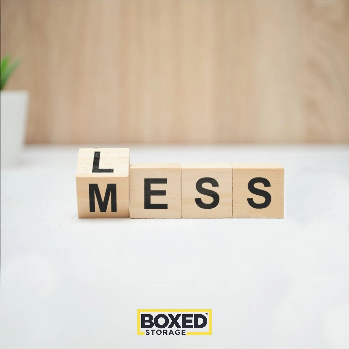 Spelling out the secret to an organized life: 'Less' & 'Mess'! π§©β¨ Rent a Boxed Storage today and transform your space! π¦π« 
#TidySpaces #StorageMadeEasy #Brisbane #Storagesolutions #apartmentliving #claimyourspace