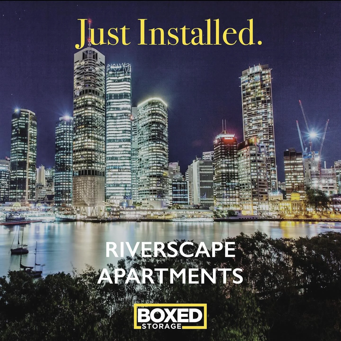 Our install team has just recently installed a box in Riverscape Apartments. Contact us and get yours today! π¦π
 #organize #storagegoals #goodbyeclutter #storageequipment #apartmentliving #smartliving #storage #brisbane #selfstorage #goldcoast #su