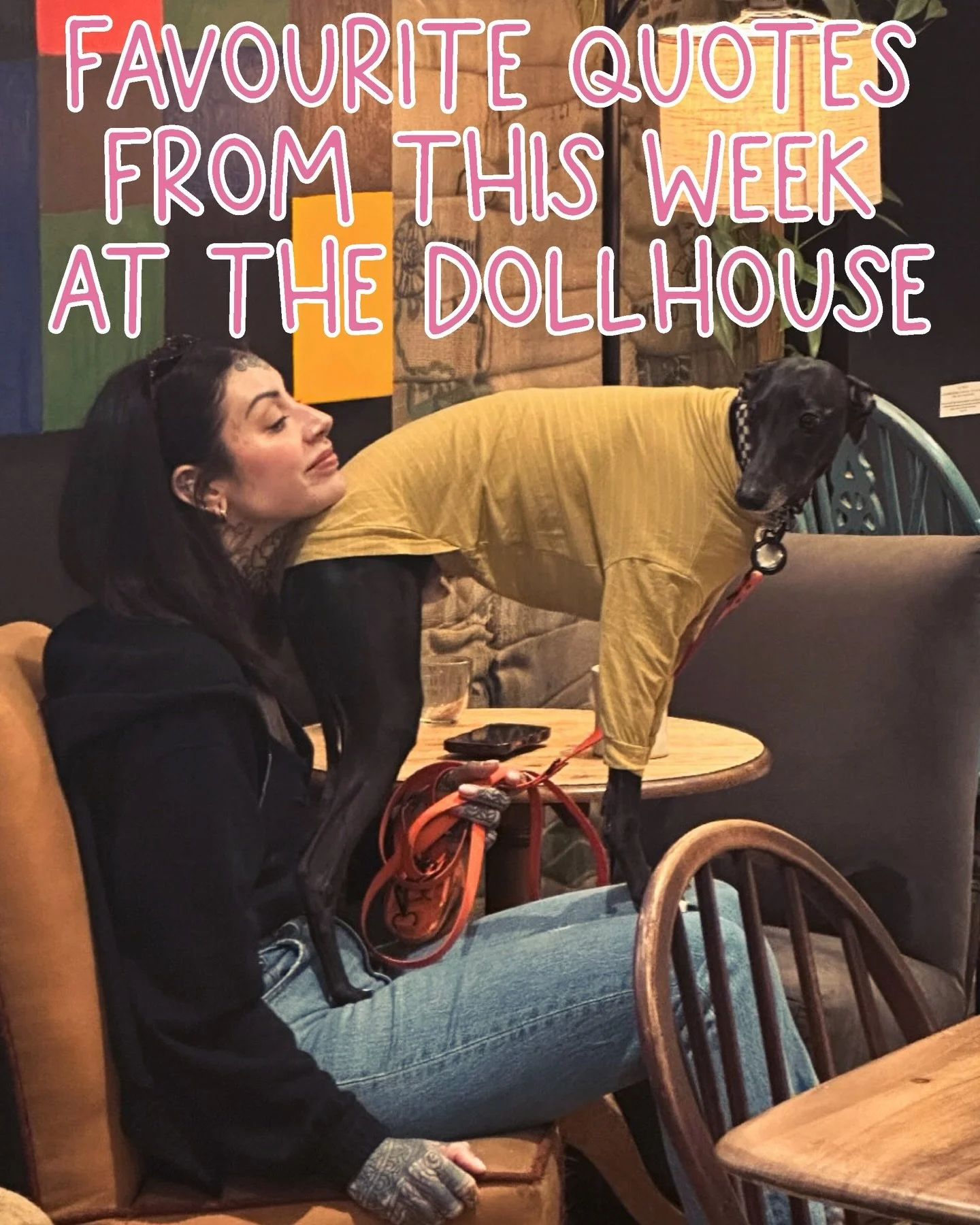 this was one of those weeks where the giggles were very much appreciated. solid vibes from everyone @thedollhousebtn in the midst of some difficult personal days 🩷

disclaimer 1: uncle baby billy is not anyone's actual uncle or a baby. go watch righ