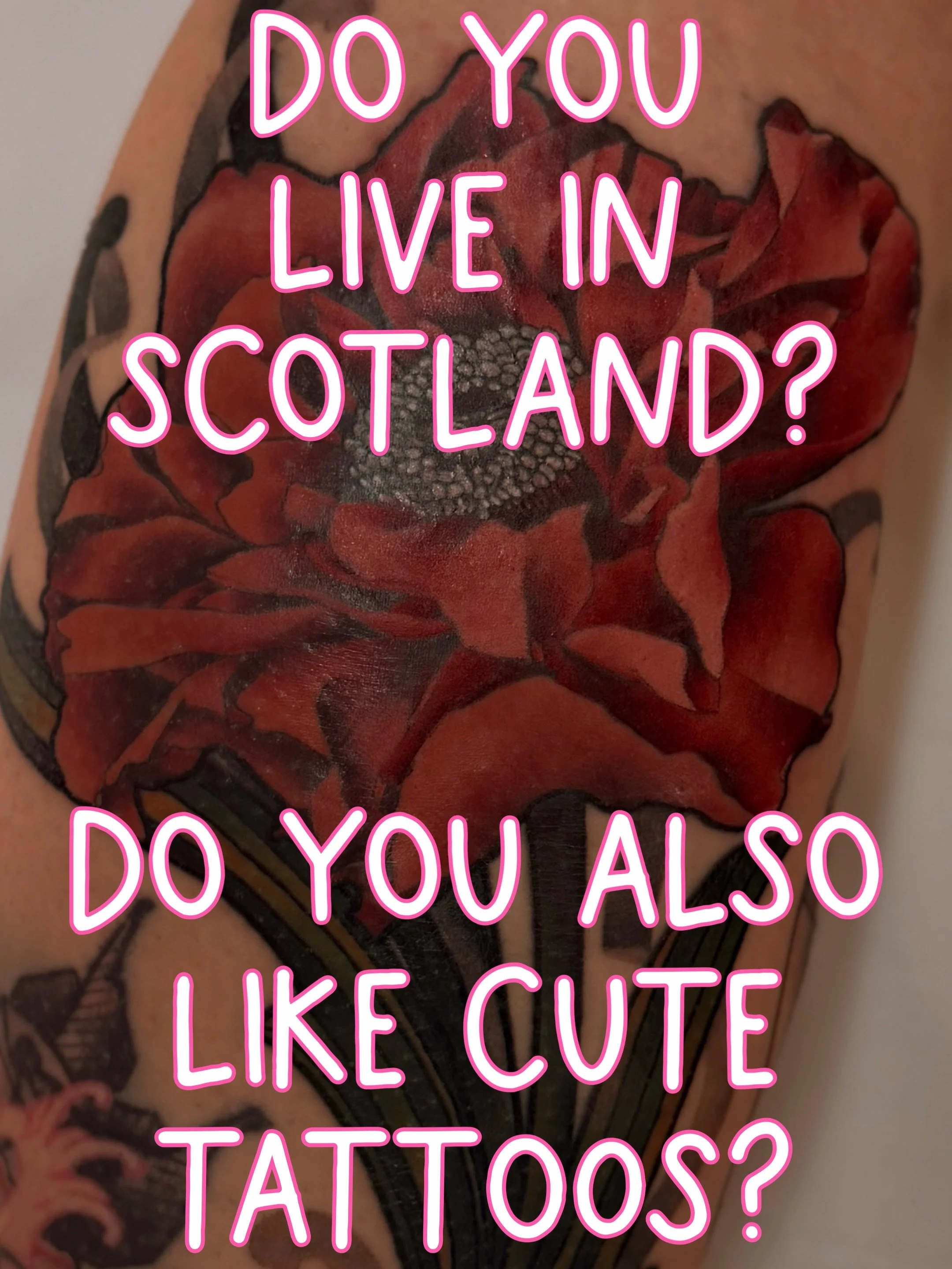 SEPTEMBER 1-5 - don't be a wally, get booked in 🩷 #glasgowtattoo #glasgow #glasgowtattooartist