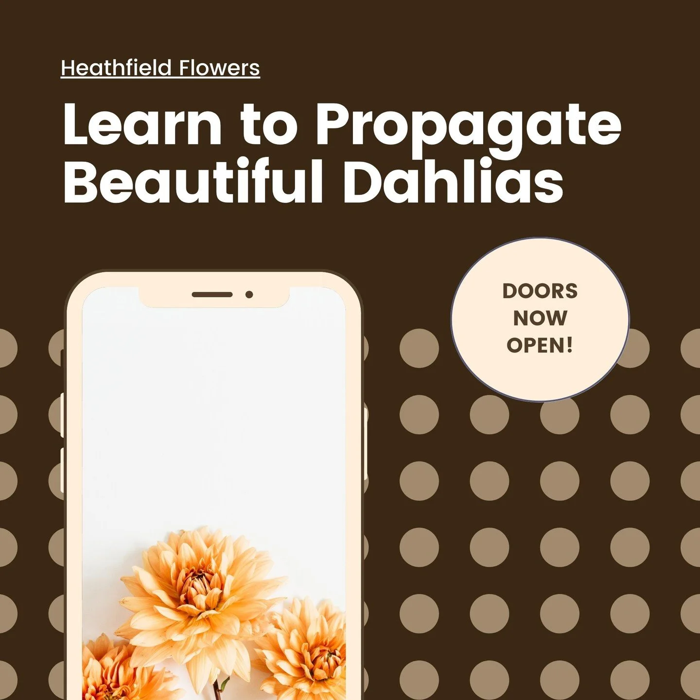 🌸 Enrolments are now open &mdash; but only for a short time!

Thinking of growing your own dahlias from cuttings? It&rsquo;s easier than you think &mdash; and incredibly rewarding.

Whether you&rsquo;re a backyard gardener wanting more blooms or an 