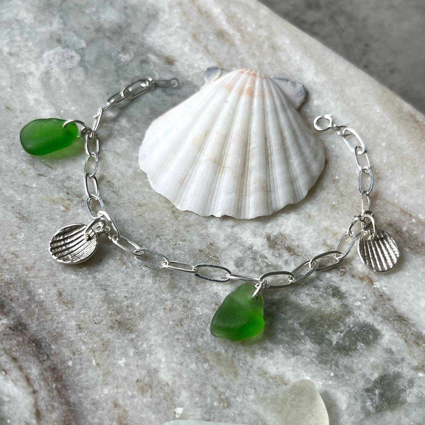 BRACE-LET YOURSELF!

For years l&rsquo;ve been asked if ever do sea glass bracelets.
In my signature&rdquo; better late than never!&rdquo; style, here they are!

I&rsquo;m starting with a super limited run- 4 unique silver and sea glass charm bracele