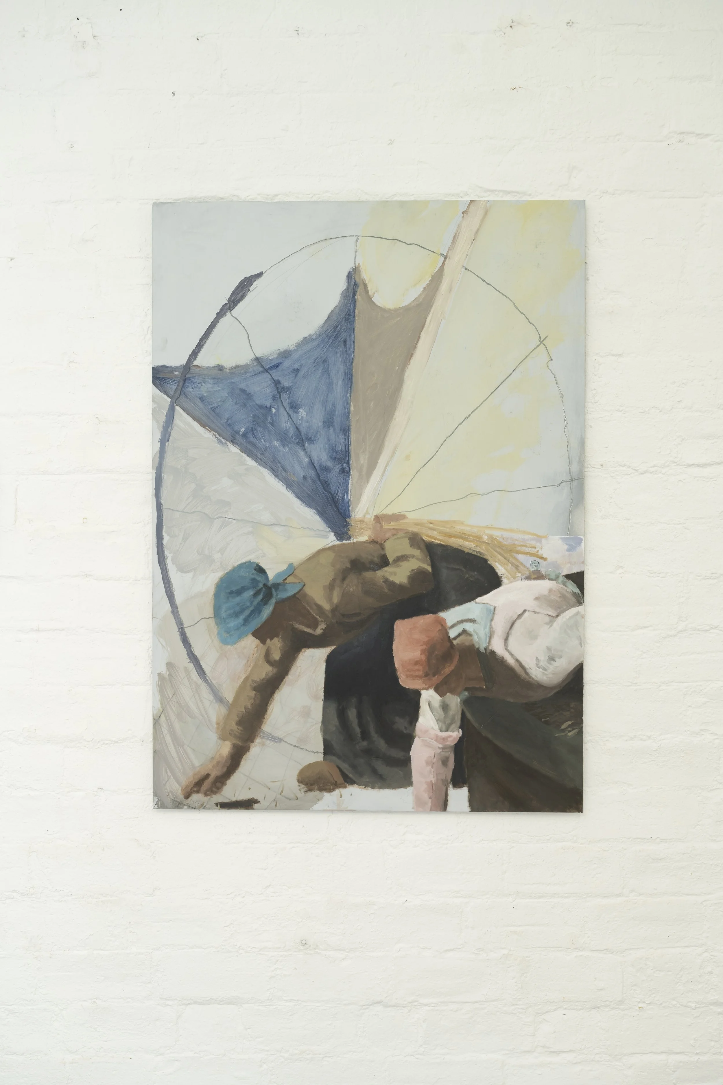 No Real Answers, Oil on engraved aluminium, 120x85cm