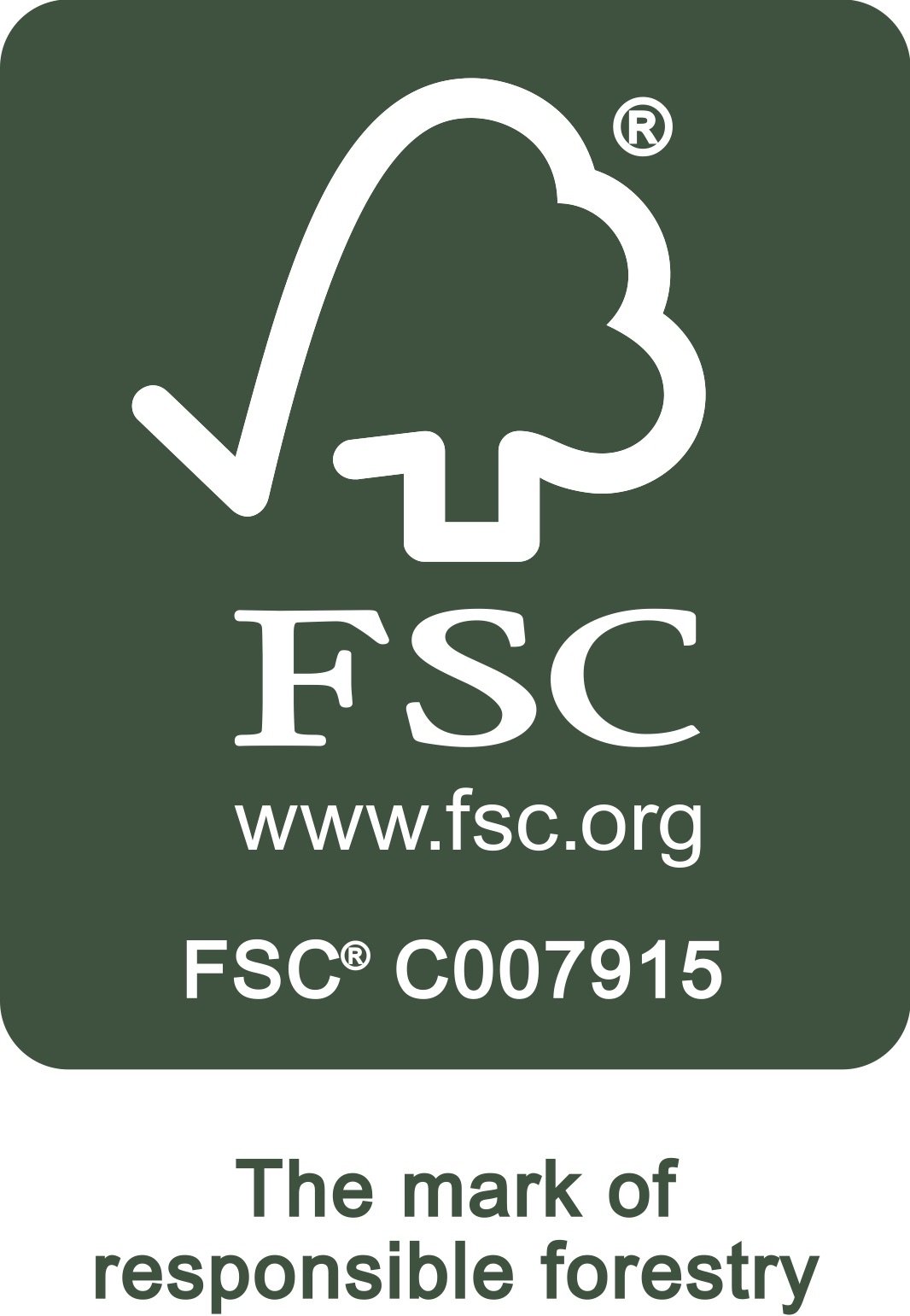 fsc mark of responsible forestry logo