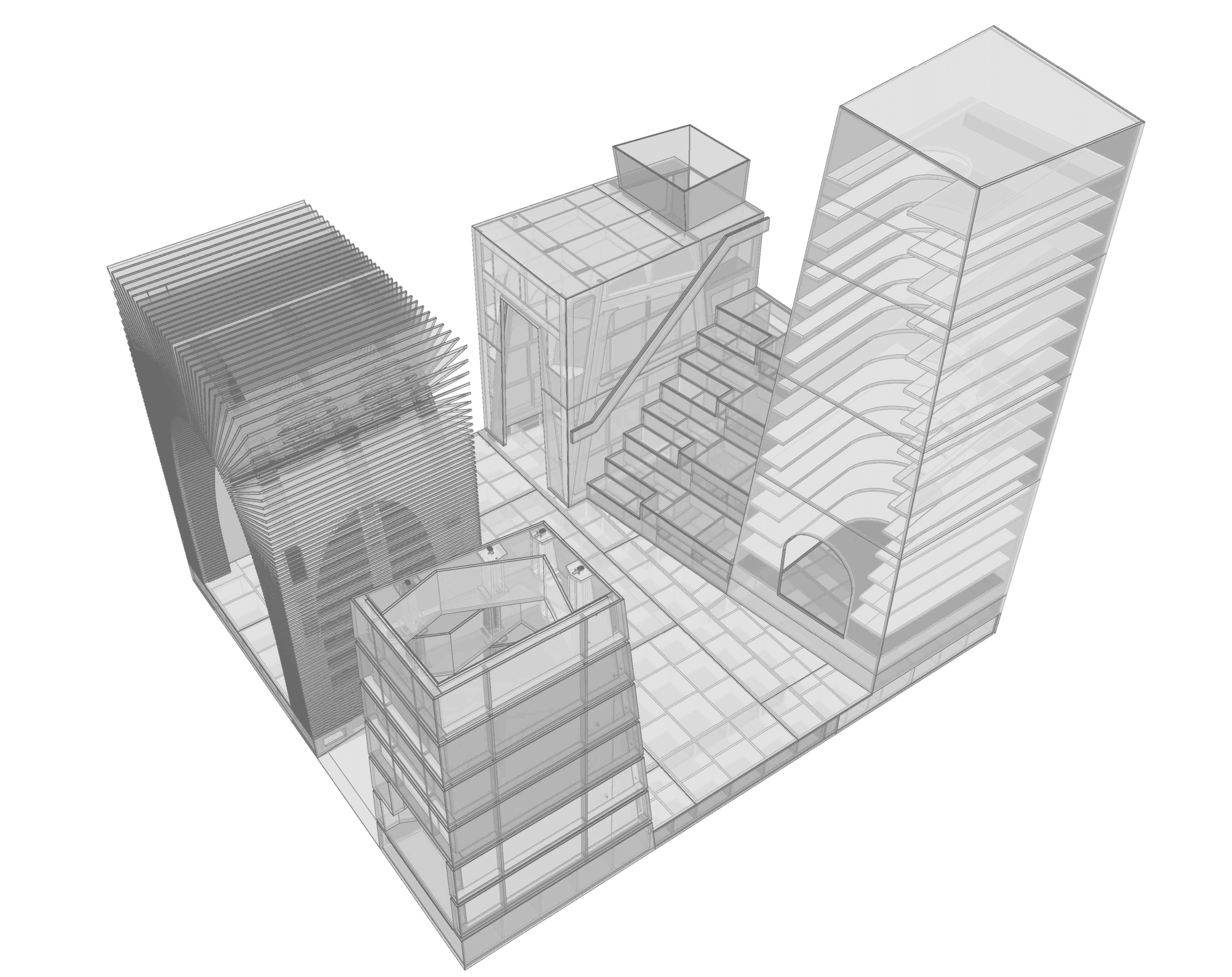 'ReCasting' for Alison Brooks Architects, modelled in AutoCAD (please click image for details)