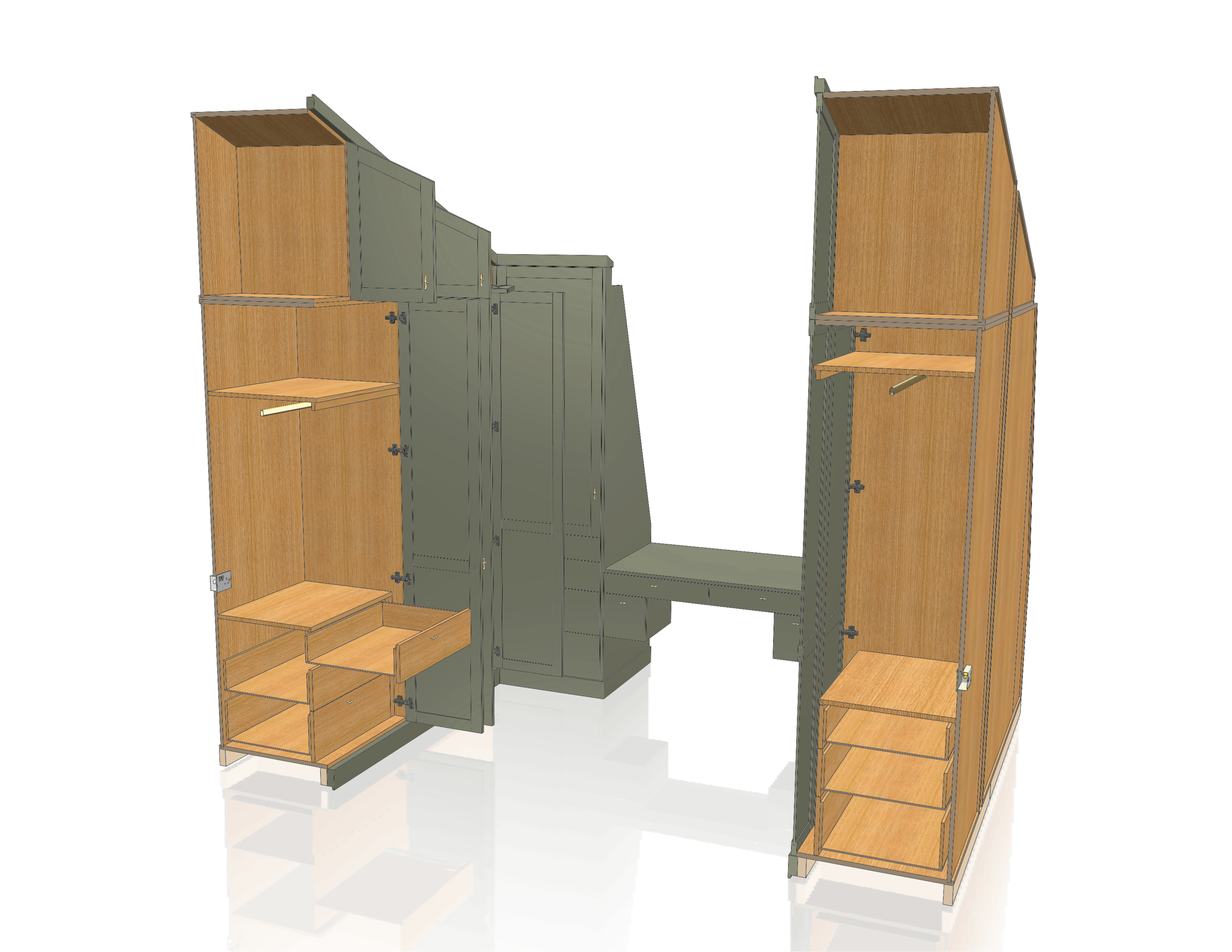 Joinery for Lawrence Goodwin, modelled in Solidworks
