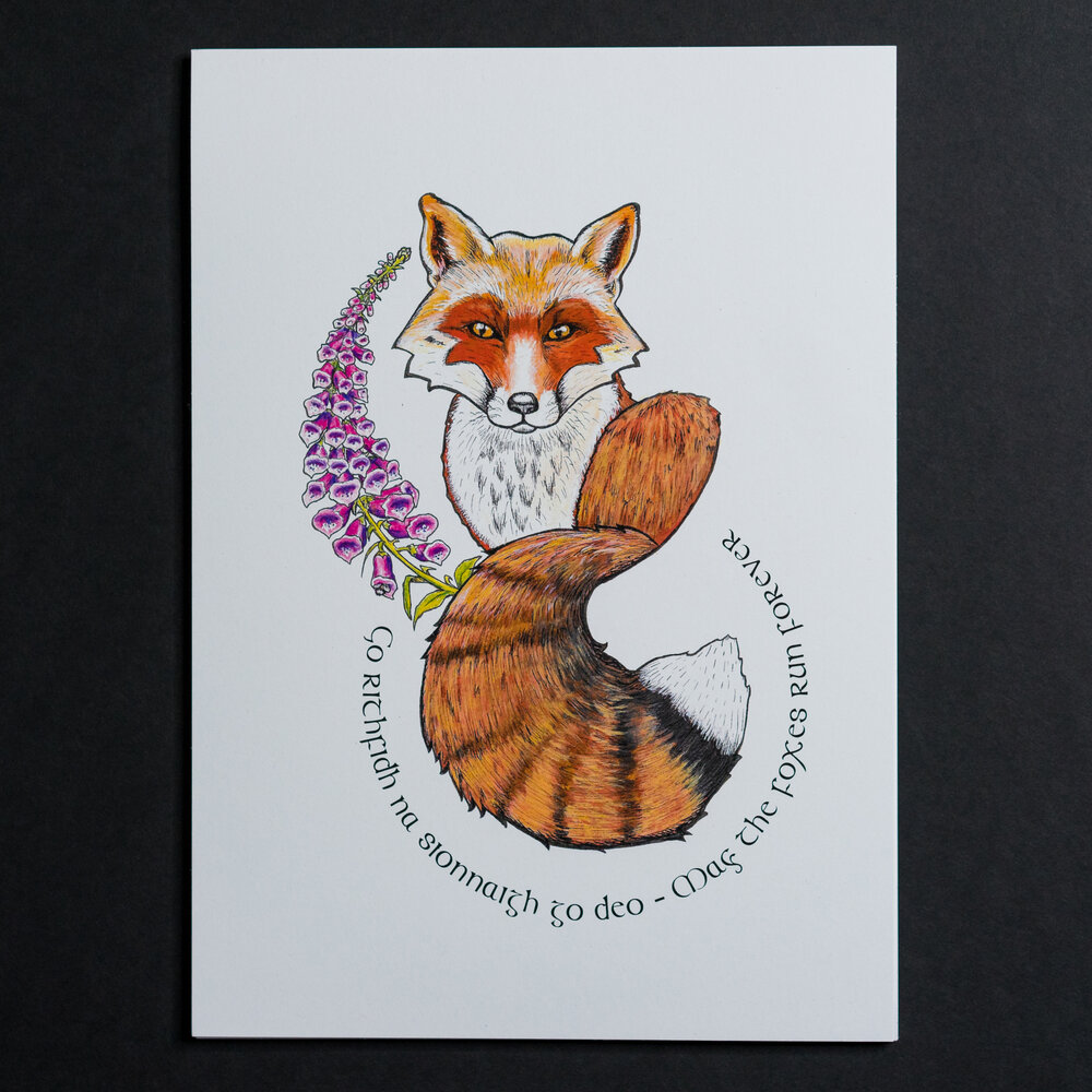 Foxes Run Forever Art Print