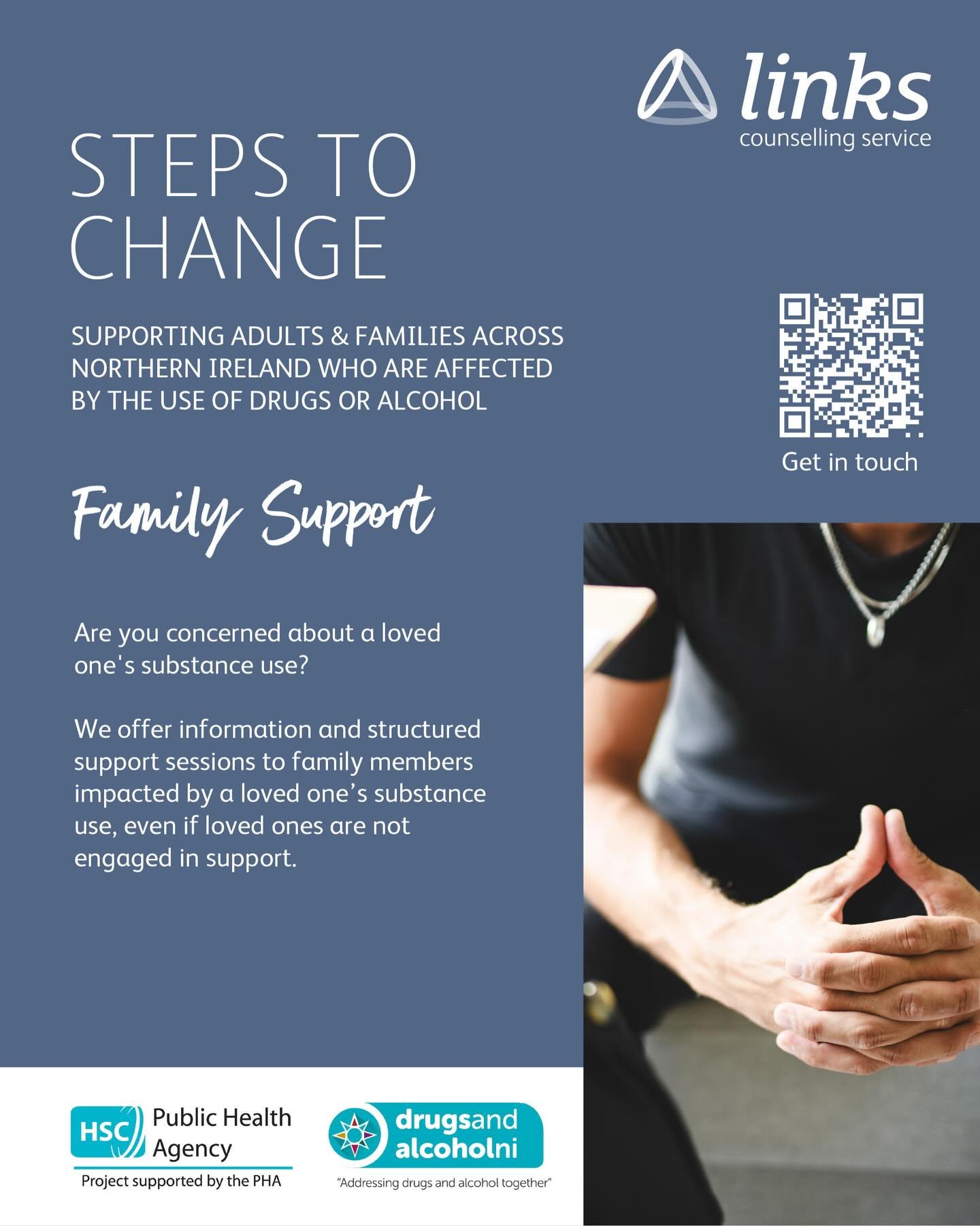 Worried about a loved one&rsquo;s alcohol or drug use? You&rsquo;re not alone and support is available.

Our Family Support programme offers information, guidance, and structured sessions for anyone impacted by someone else&rsquo;s substance use, eve