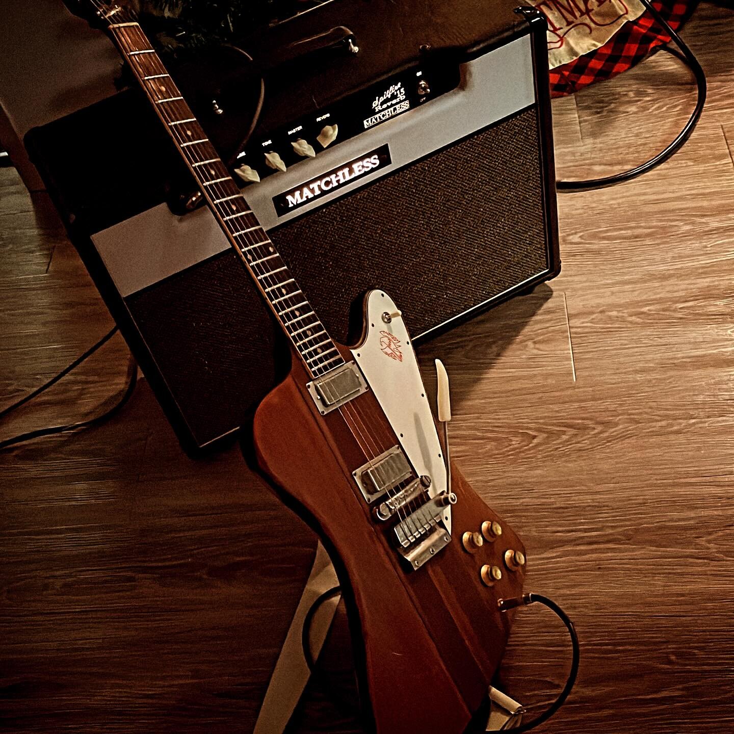 Tonight&rsquo;s rig. 

#gibsonfirebird #matchlessspitfire15