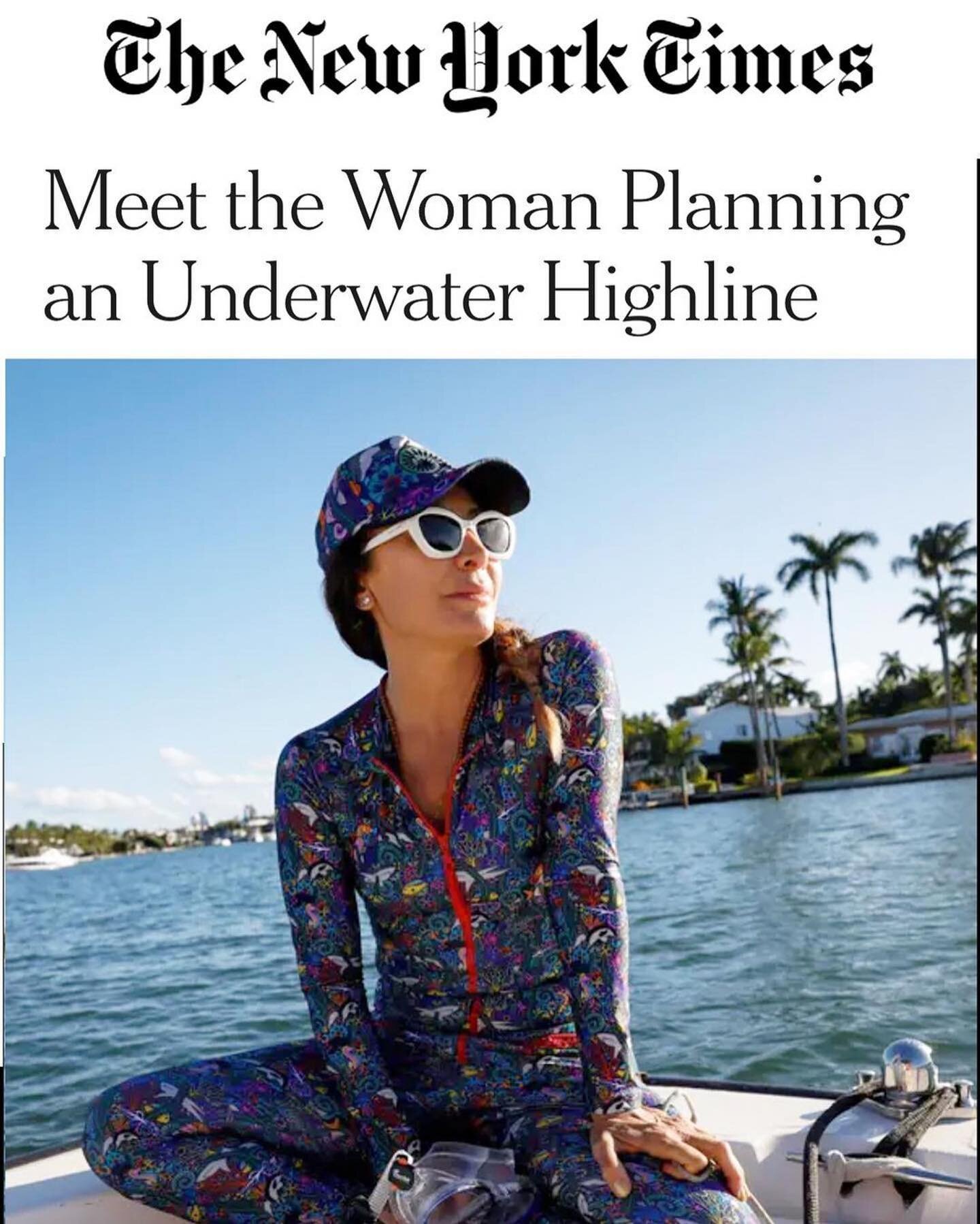 Thank you @nytimes for highlighting our mission and @patchworkcompass for your genius creative writing !
(Link in bio)

Part public housing for fish, part carbon-capture project, part art installation, Ximena Caminos&rsquo;s project for Miami Beach, 