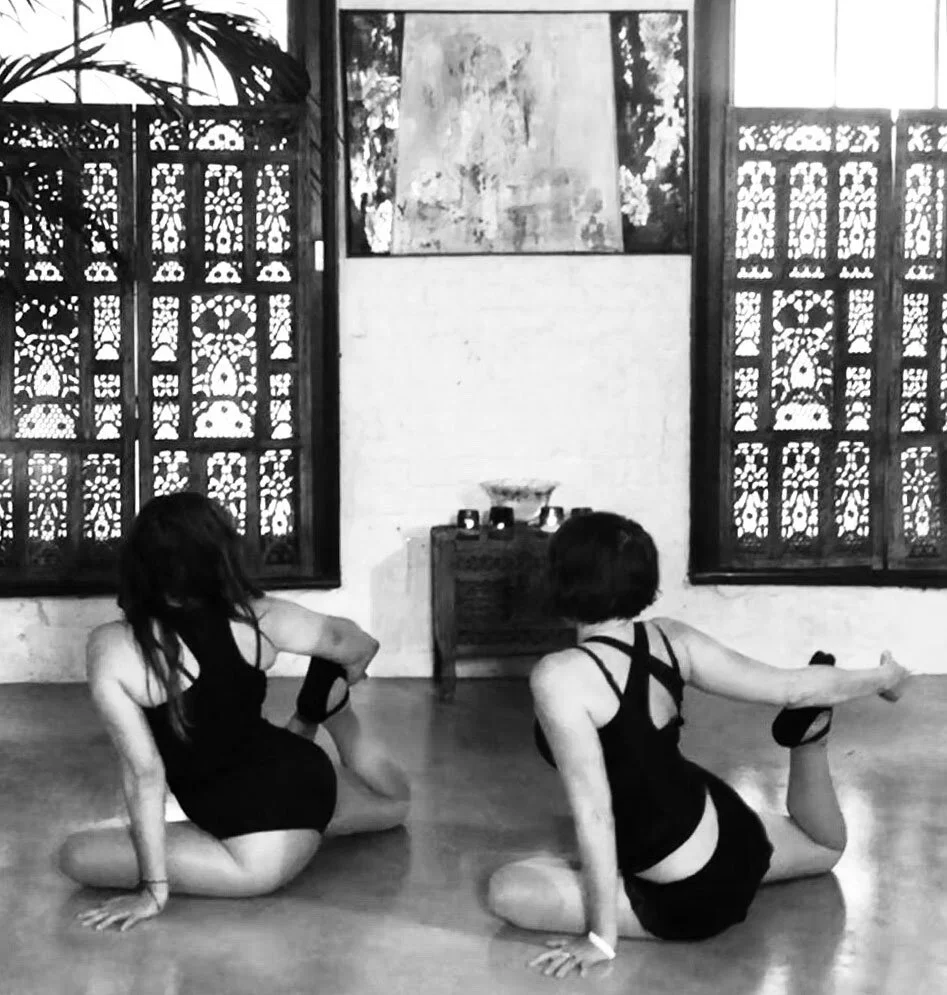 Sadie and Frances have been friends since the mid 70’s and have practiced yoga together since their early teens.