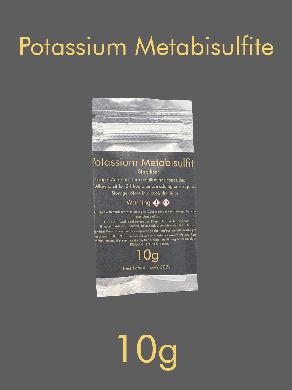 Potassium Metabisulfite 10g 50g 100g — OmniMead