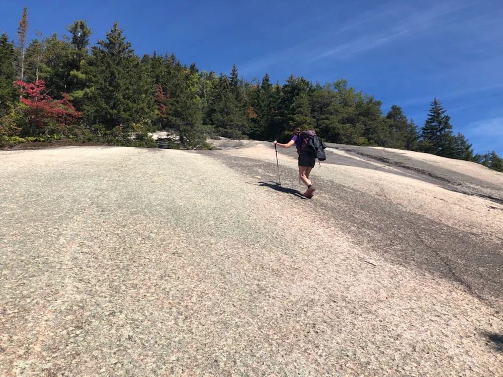 Huge rock slabs. 